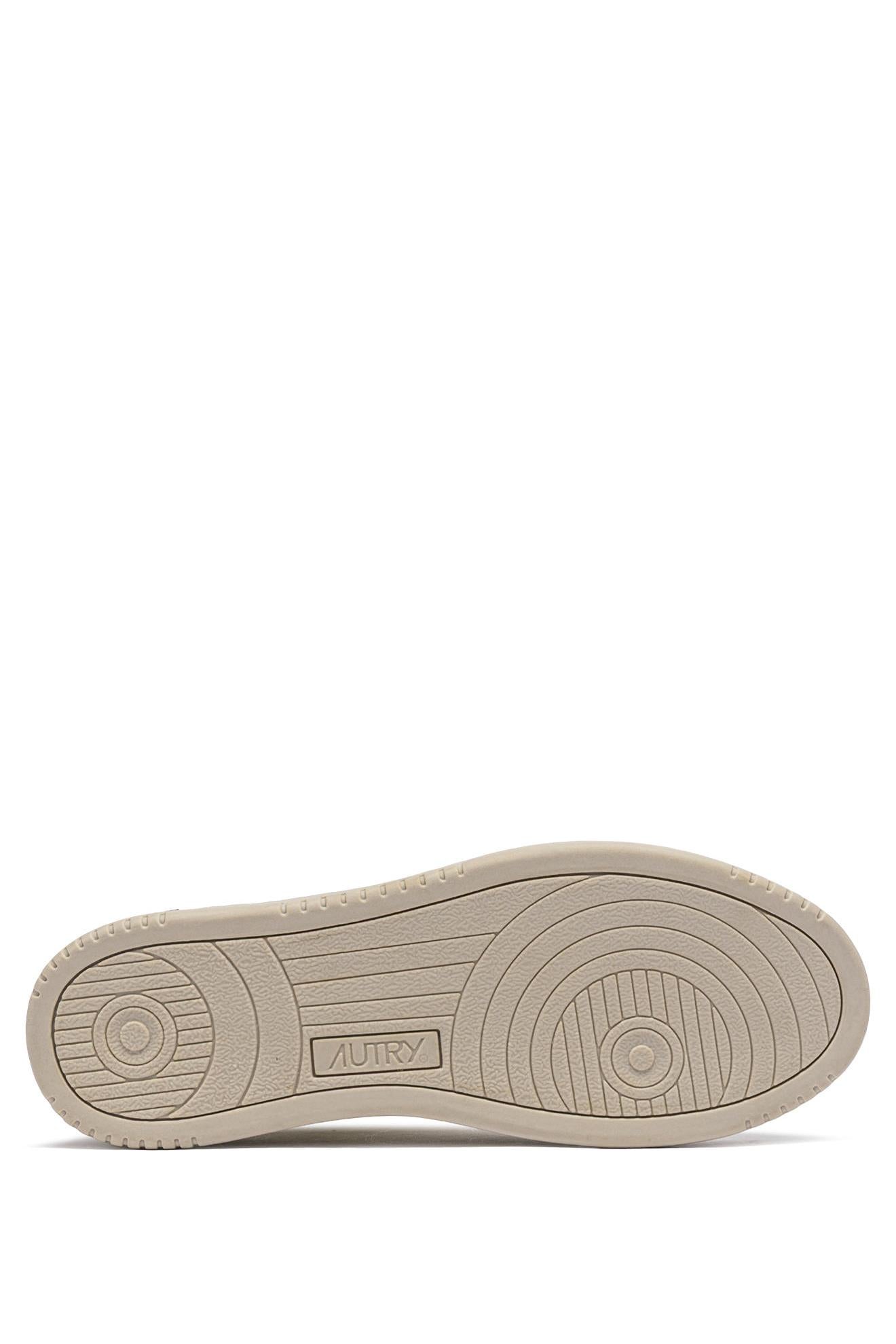 Autry Sneaker Medalist in pelle elephant talloncino blu AULM NE12 ENBLU/PERIS