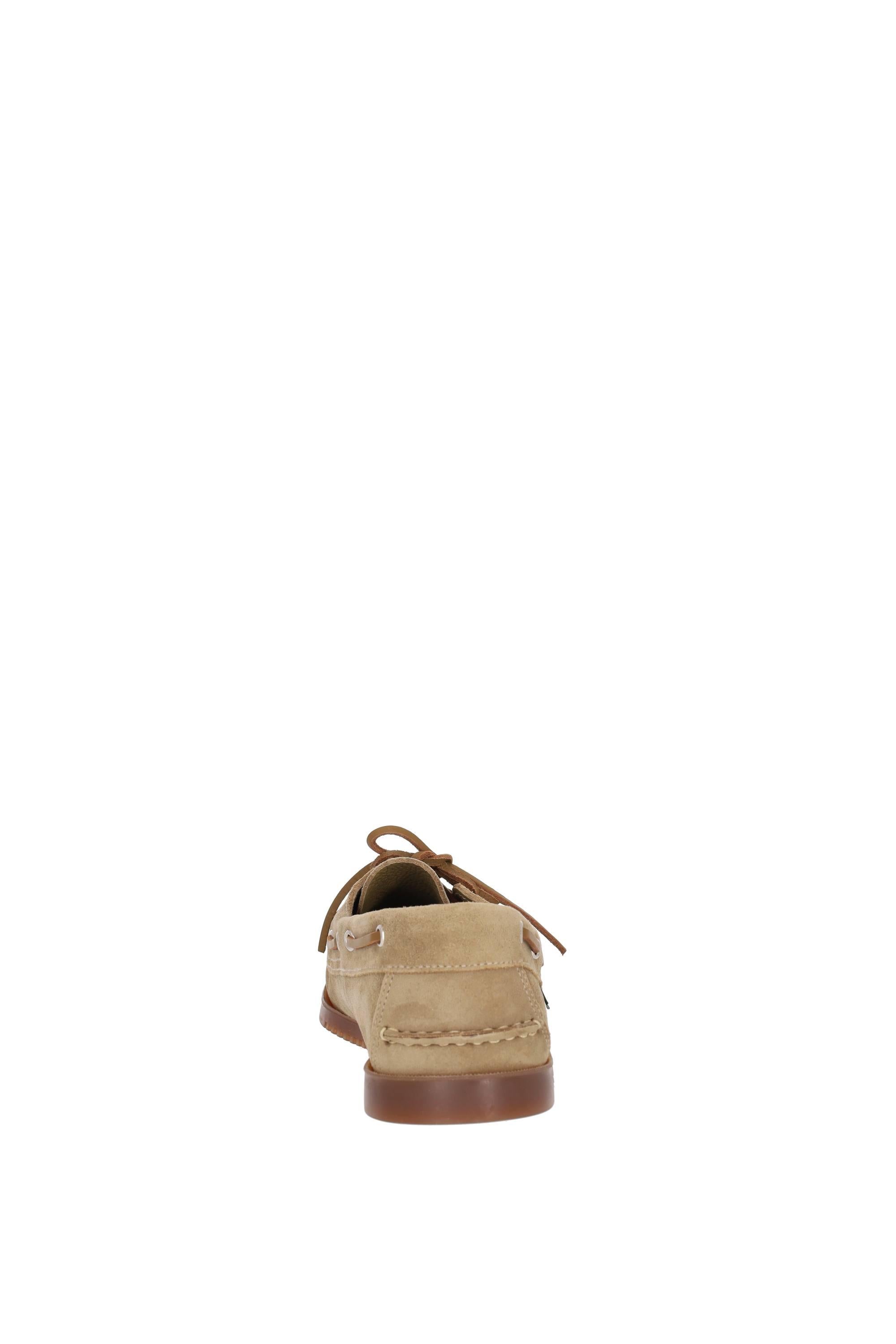 Paraboot Mocassino da barca in camoscio modello Barth 780547 MIEL-VEL SAND