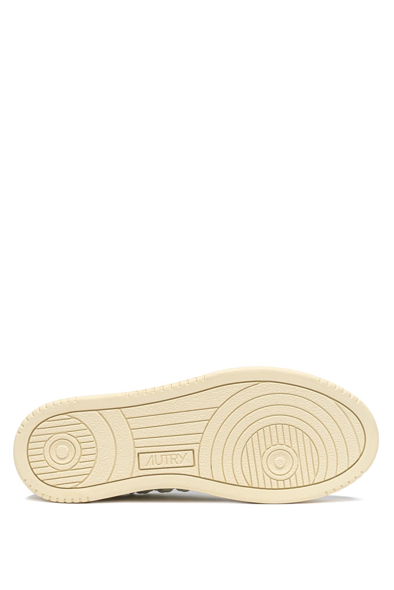 Autry Sneaker donna Medalist in pelle con sfere bianche AULW PH01 WHT/WHT
