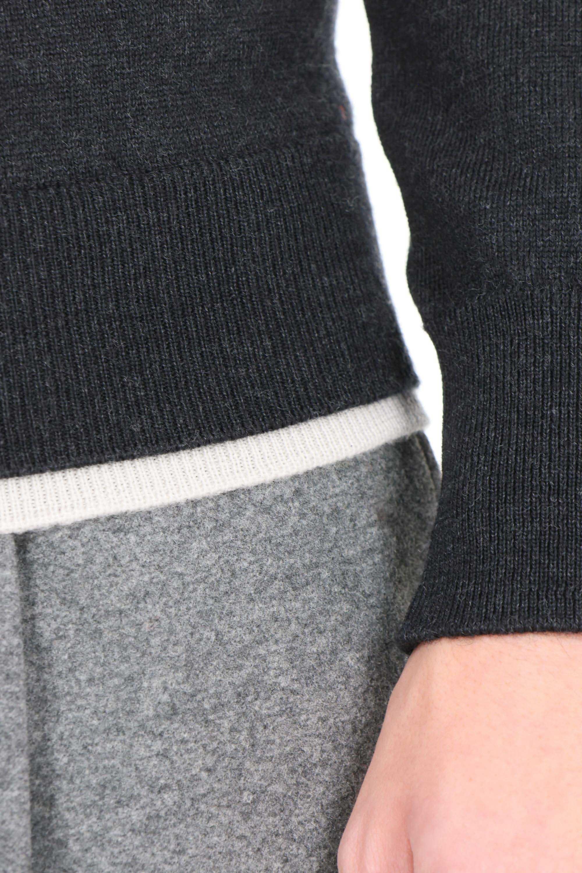 Eleventy Maglia girocollo in pura lana vergine con doppi profili L76MAGL79 MAG0L029/2 15-02