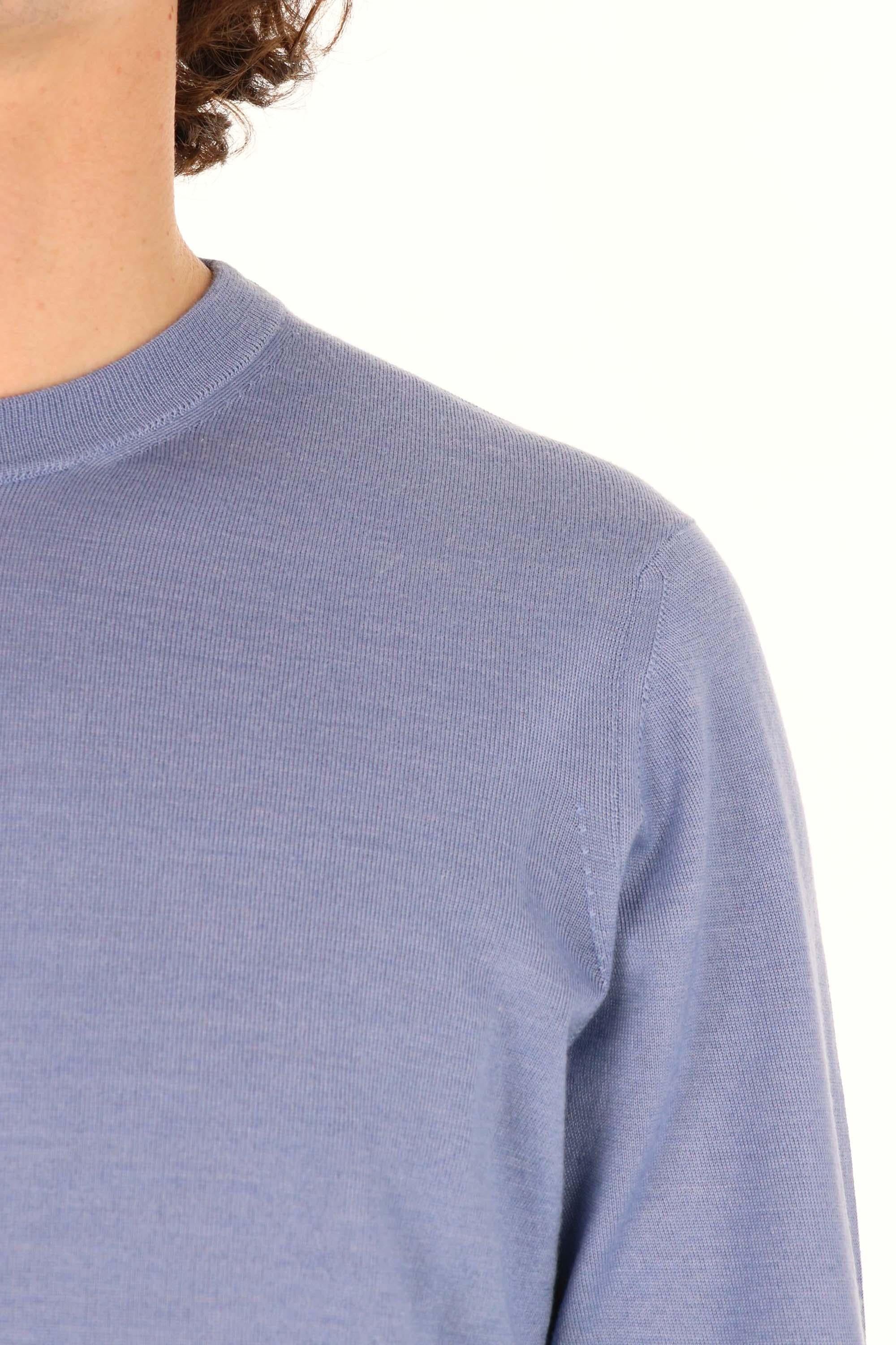 Drumohr Maglia girocollo in leggero cashmere-lana-seta D0KK103L 724