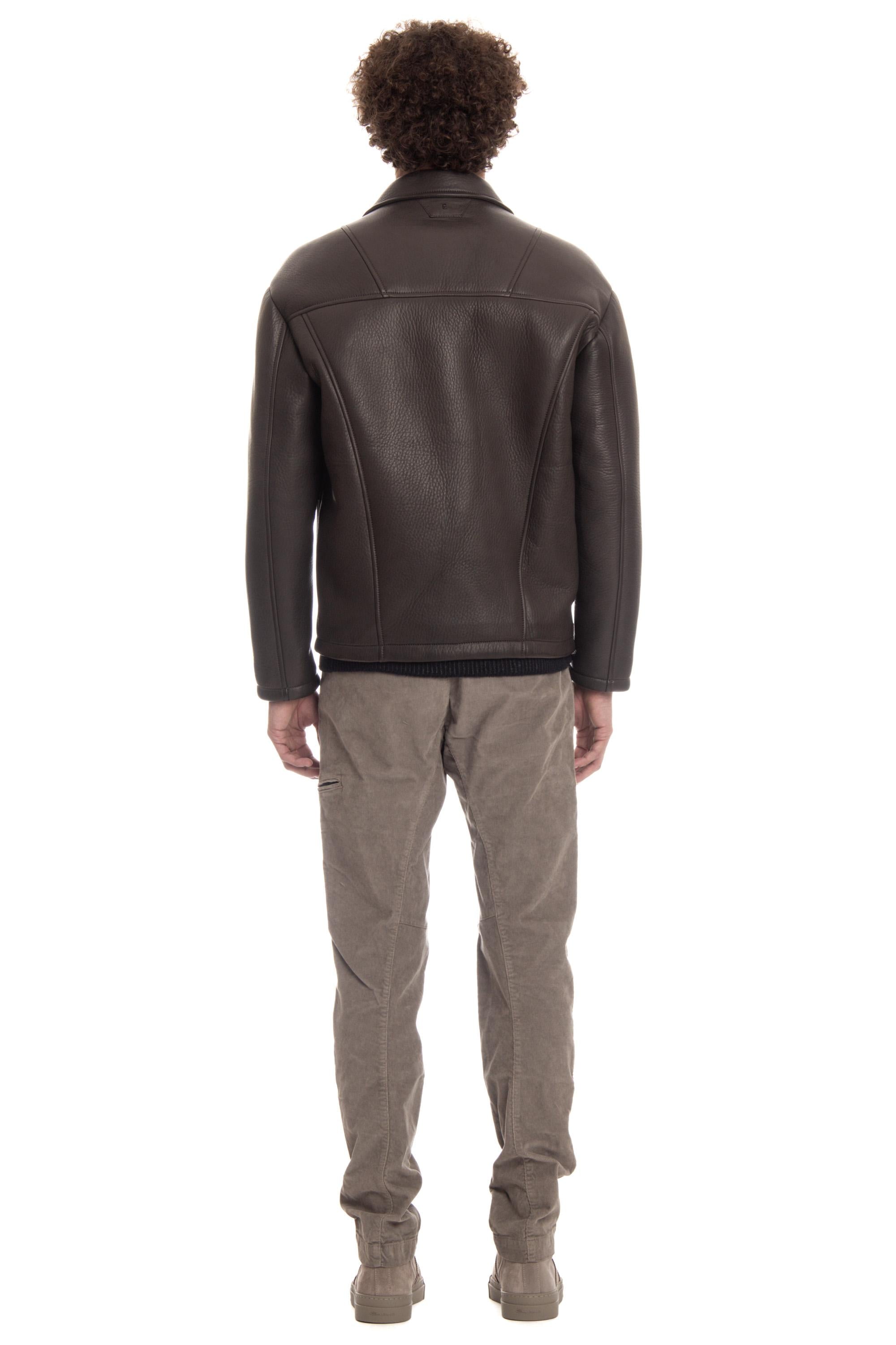 Salvatore Santoro Work jacket in nappa guanteria 47532-U T.MORO