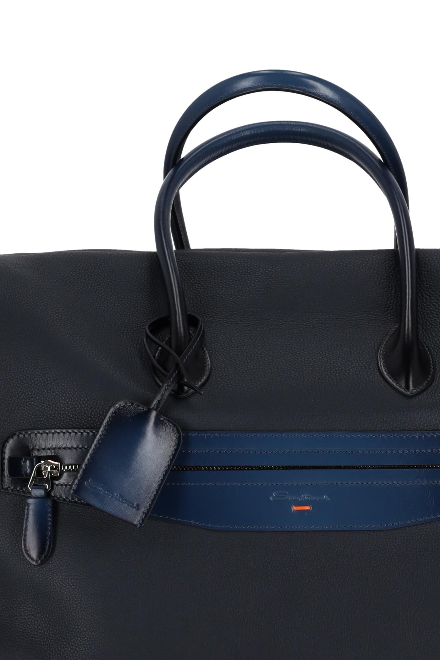 Santoni Borsa da viaggio in pelle UIBBA2646BS/2 U55