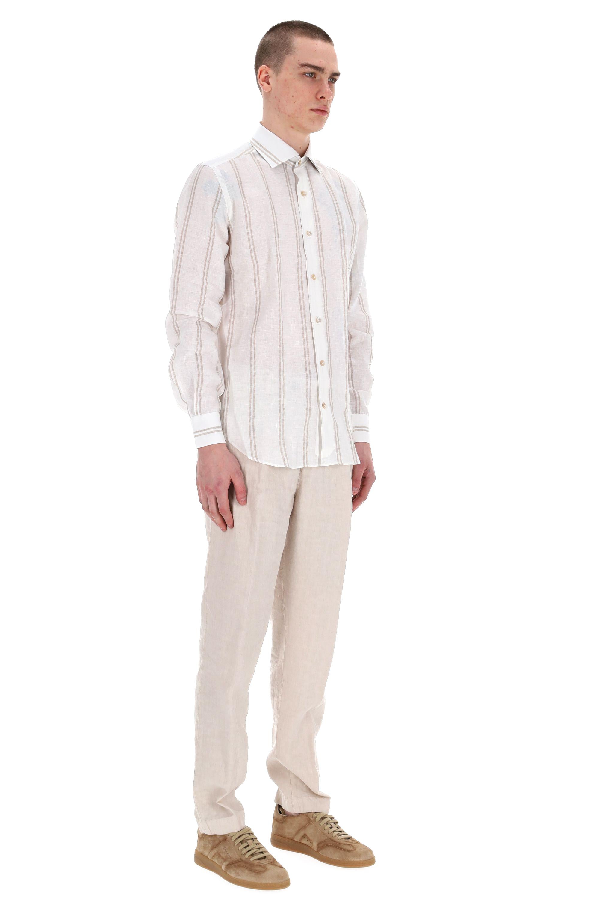 Eleventy Camicia bacchetta special in lino K75CAMH03 TES0K159/2 01-02