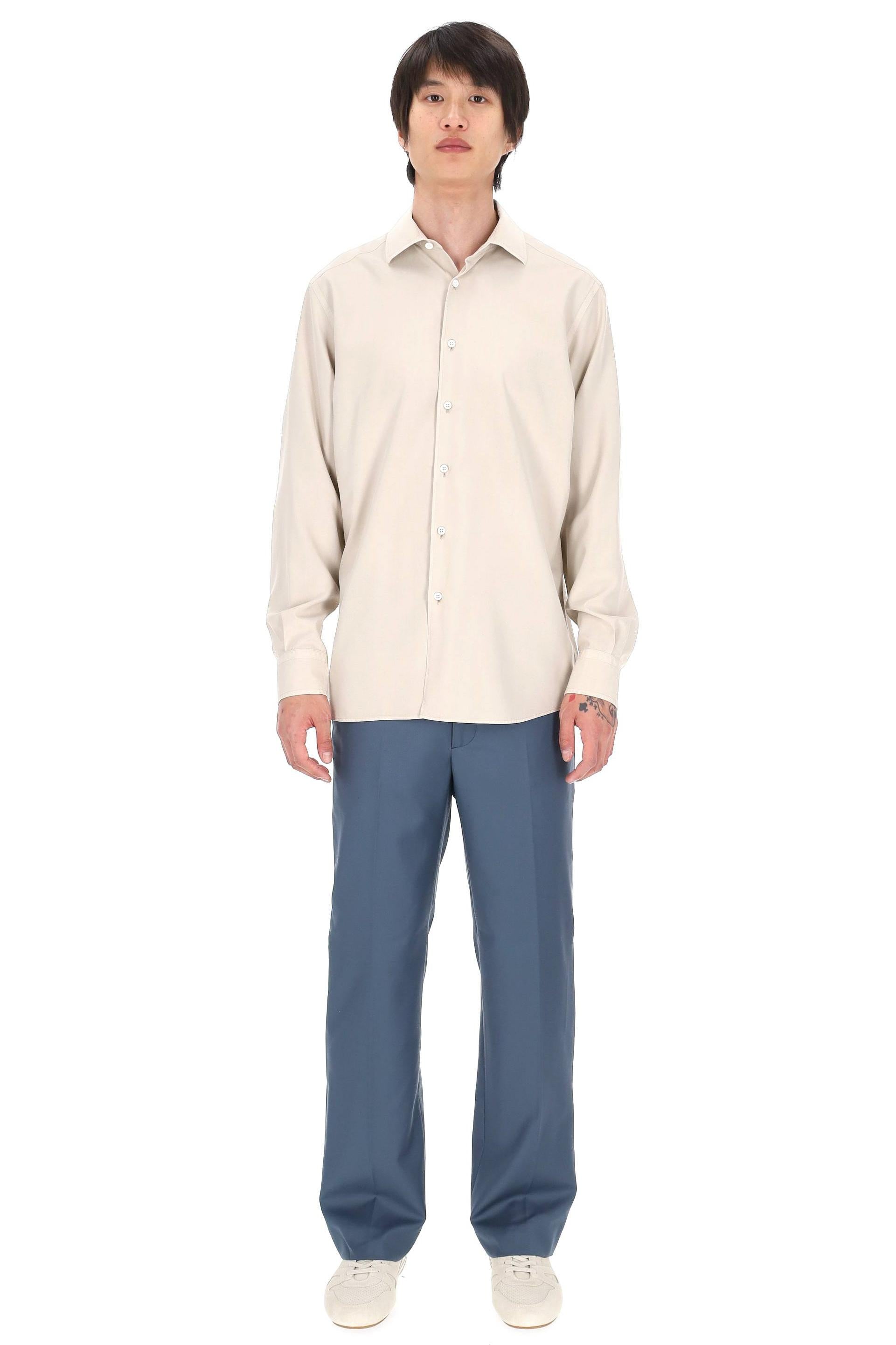 Zegna Camicia in pura seta UHX42A3-SLF5 K01G