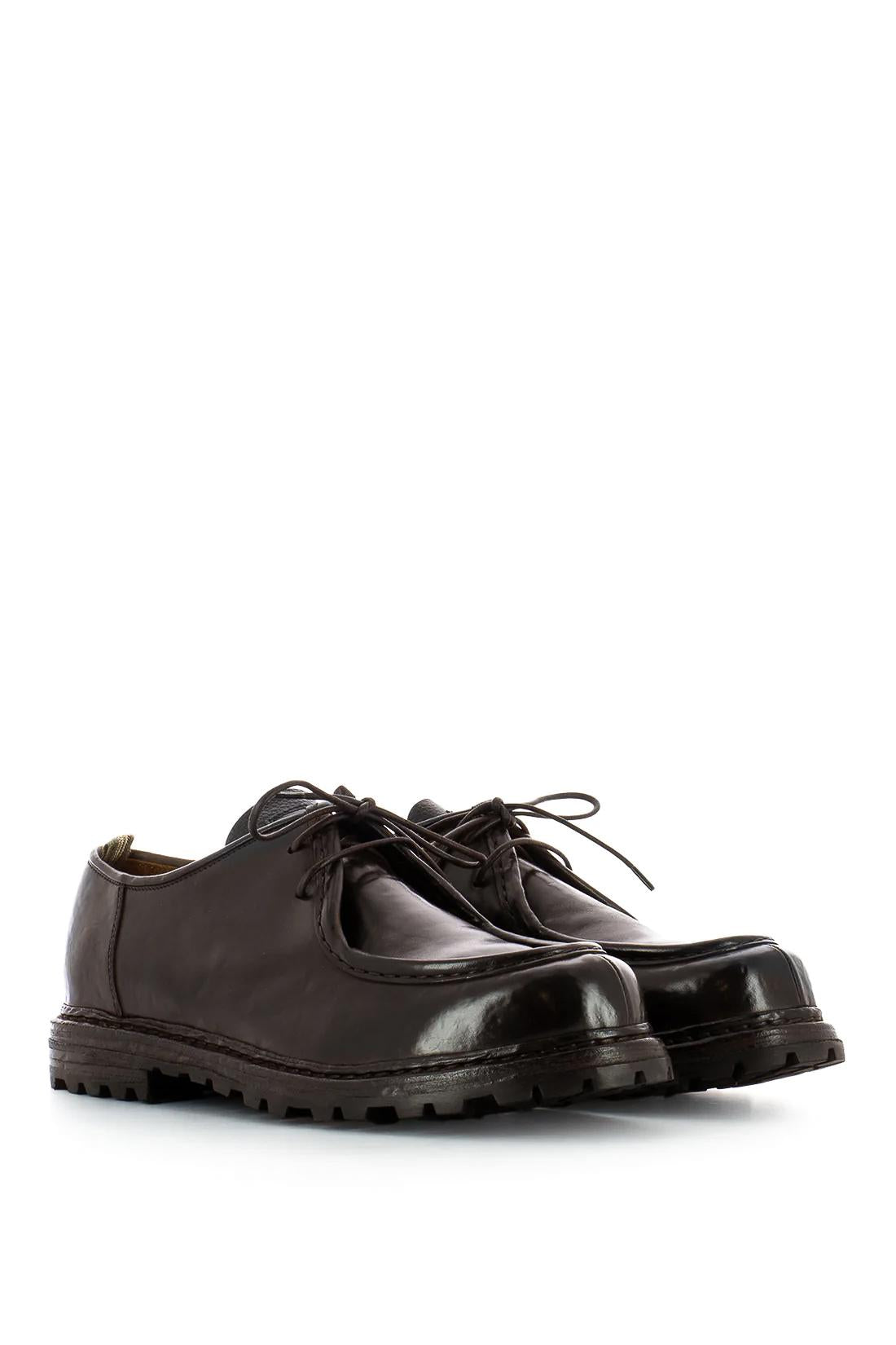 Officine Creative Scarpa allacciata in pelle fondo cuoio OCUVOLC009CHIC1D272 T.MORO 25