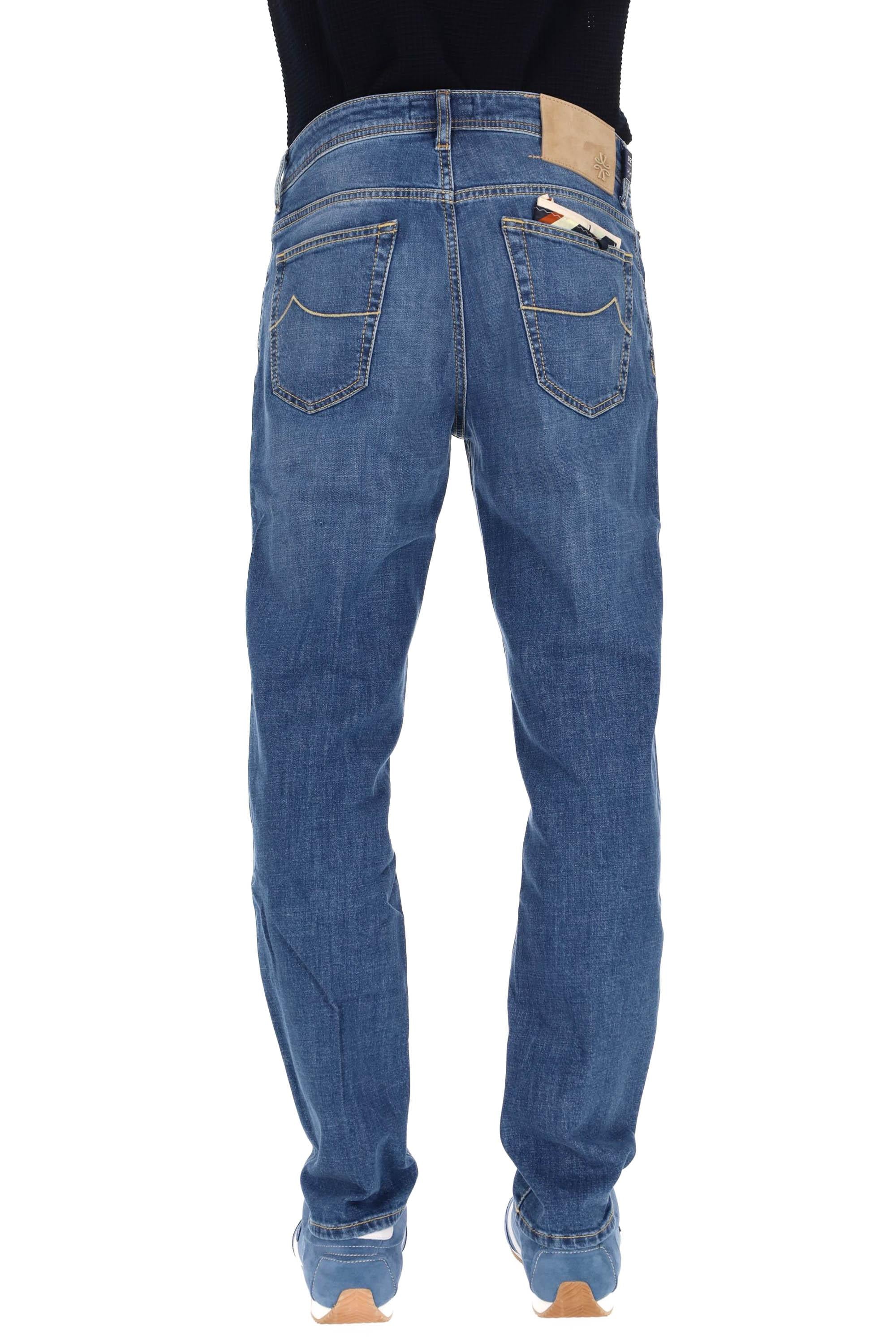 Jacob Cohen Jeans etichetta camoscio in cotone comfort Scott fit QE015-034-S3736 200D
