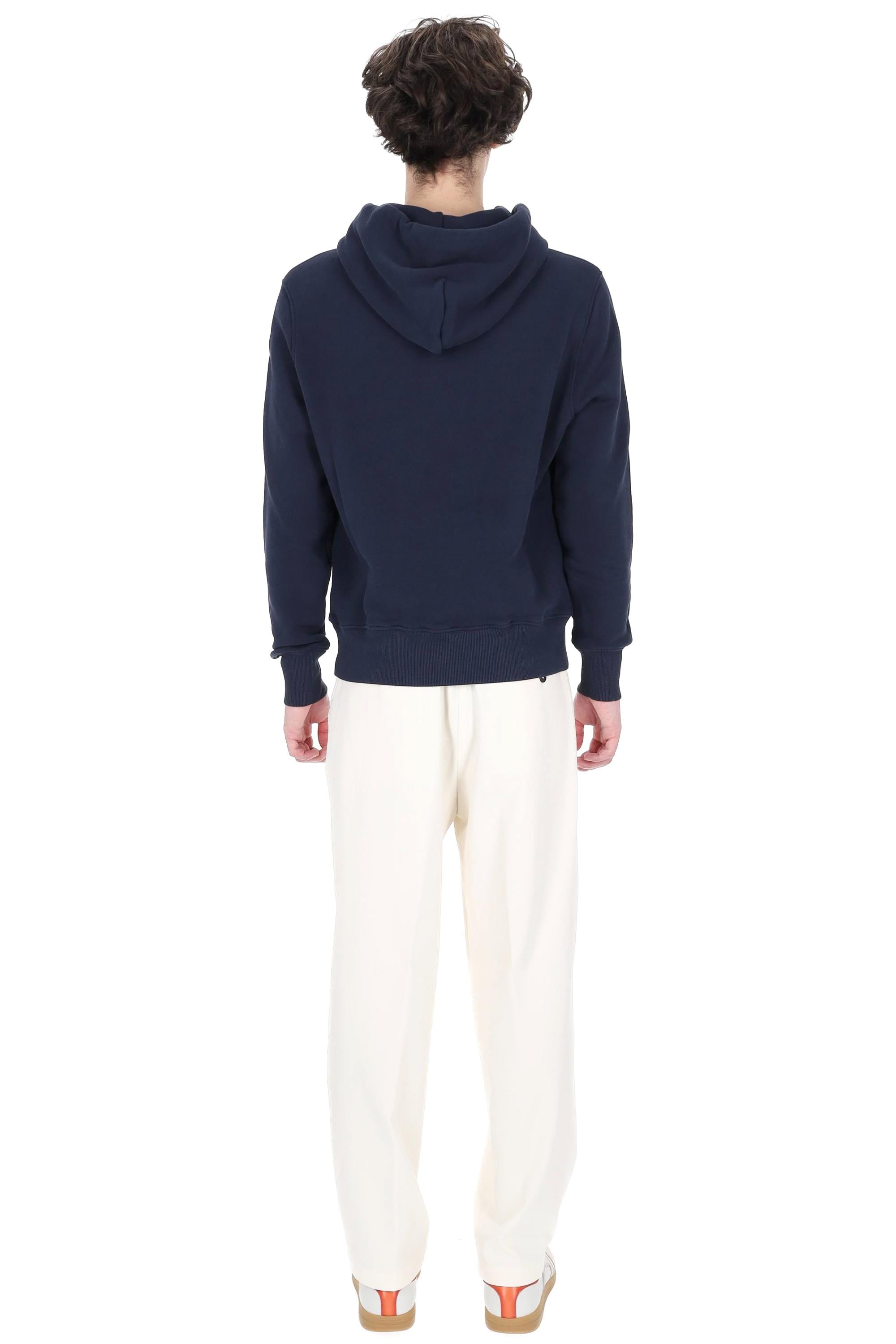 Autry Felpa in cotone con cappuccio HOPM 002B JERSEY BLUE