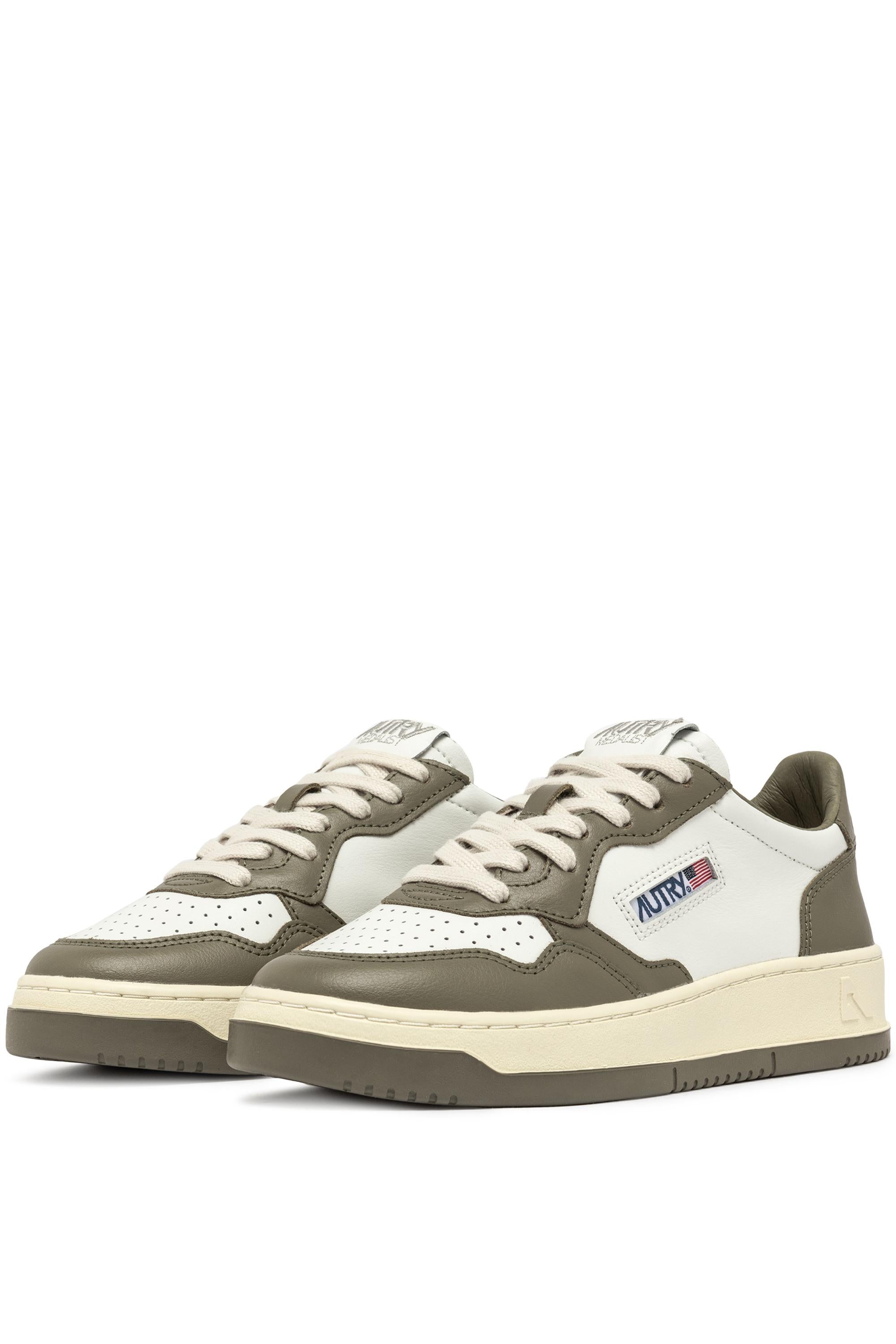 Autry Sneaker Medalist bicolor in pelle AULM WB54 WHT/CVRT GR