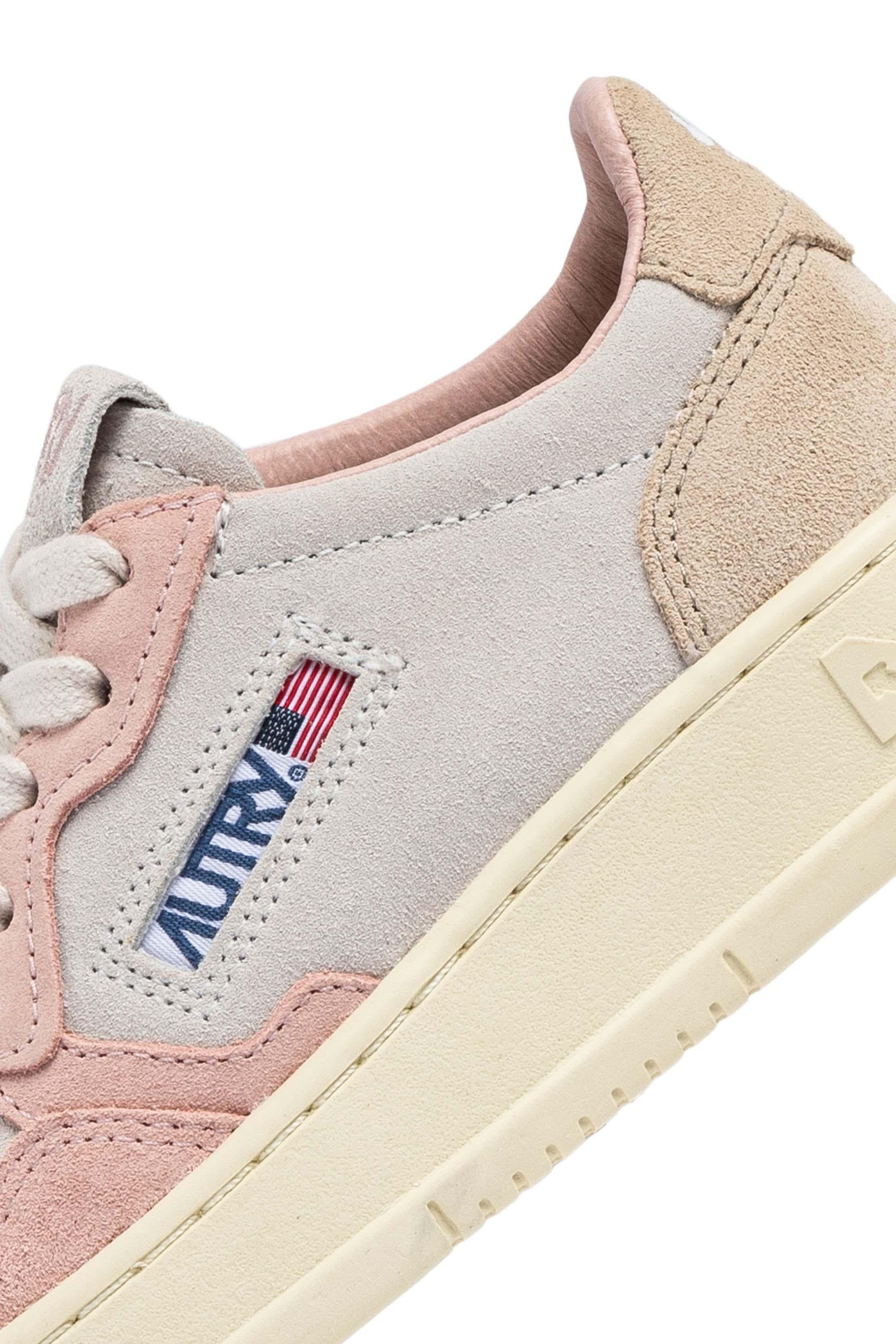 Sneaker Medalist bambino multicolor in camoscio KULK 3U01 POW/WH/SAND Autry