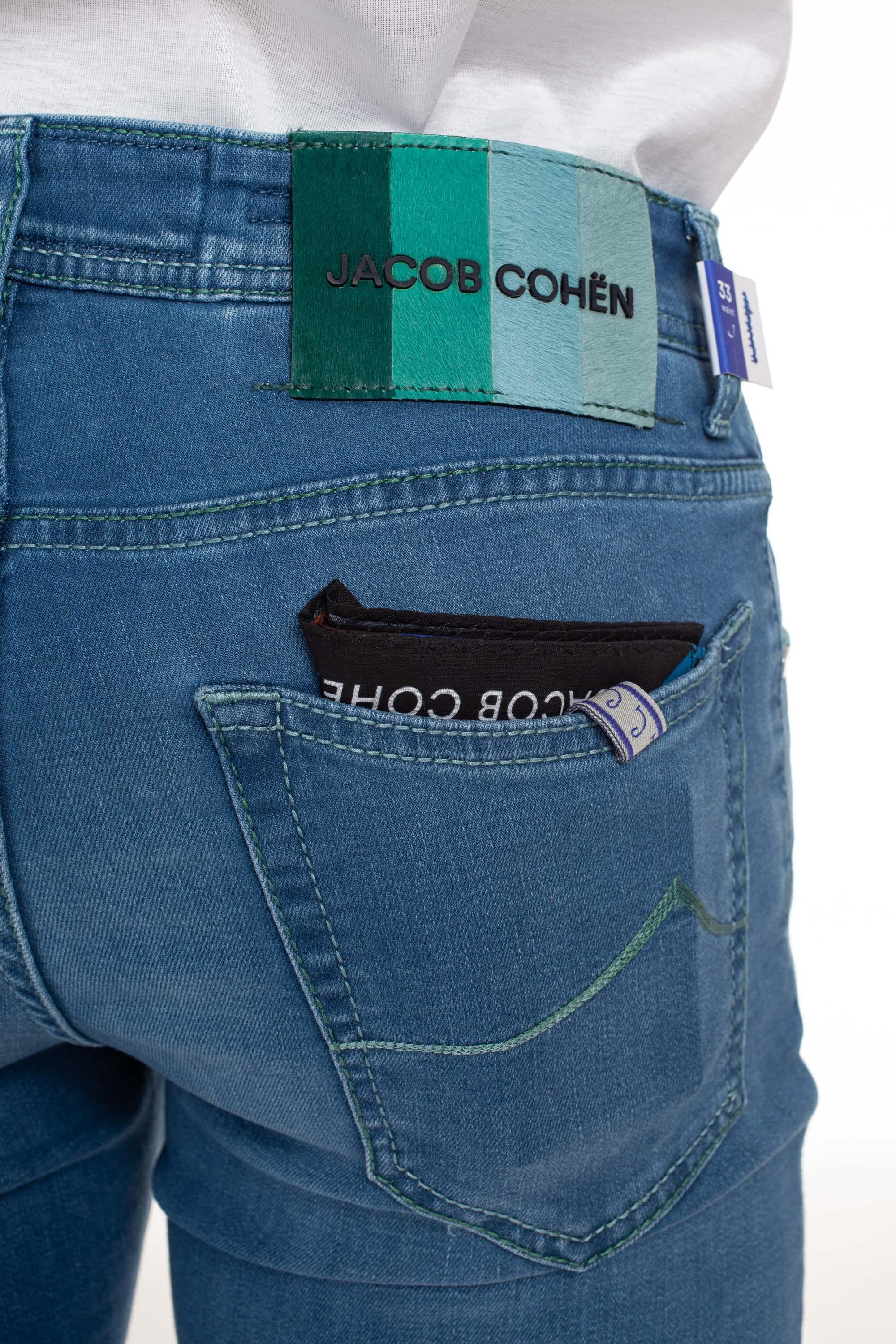Jeans stretch etichetta righe Nick fit M06 32 P0009 NICK 728D Jacob Cohen