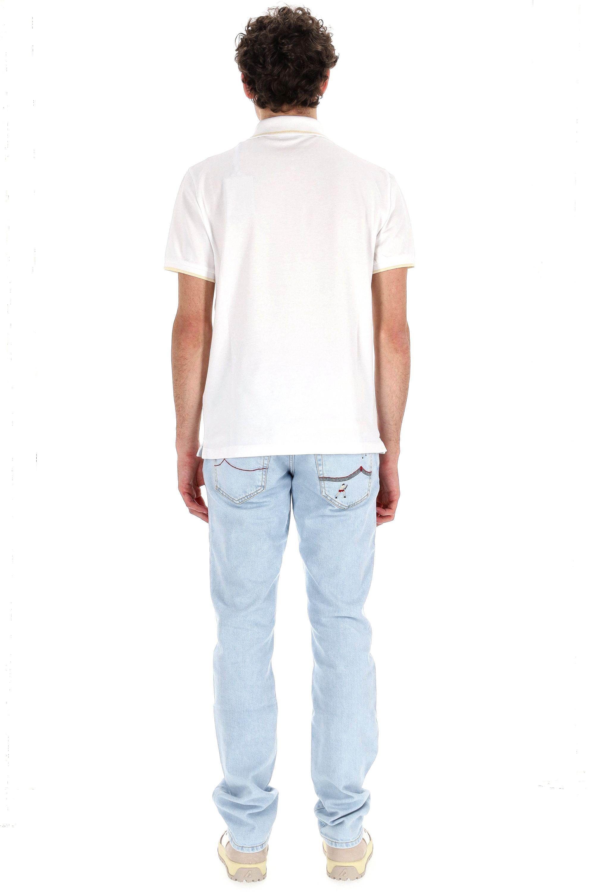 Jacob Cohen Polo in piquet di cotone linea "tennis" 80025 TE1 E2464 A00