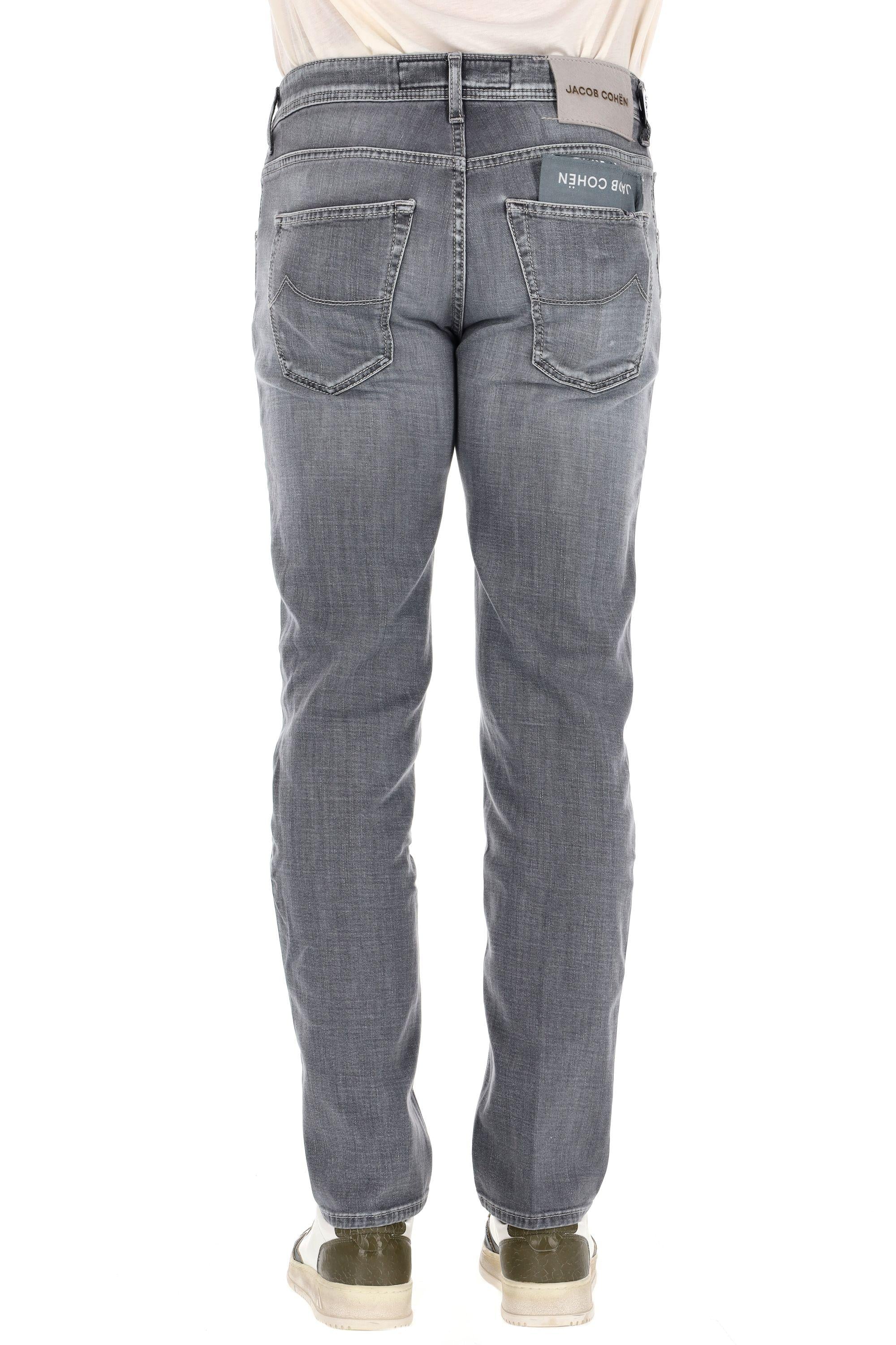 Jeans grigio in cotone comfort Scott fit QE015 030 S4126 700D Jacob Cohen