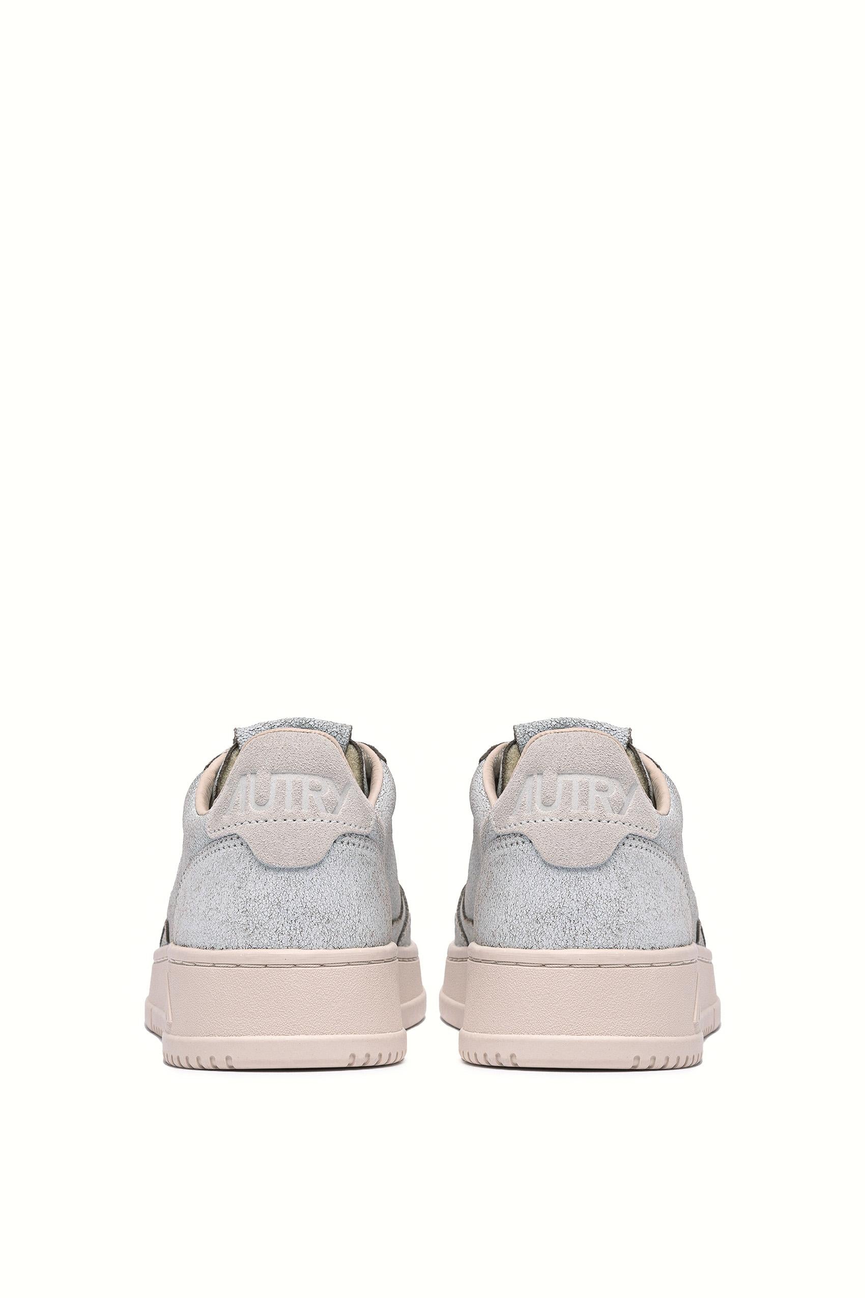 Sneaker donna in pelle craclè modello Medalist AULW RA04 WHT/PINKTINT Autry