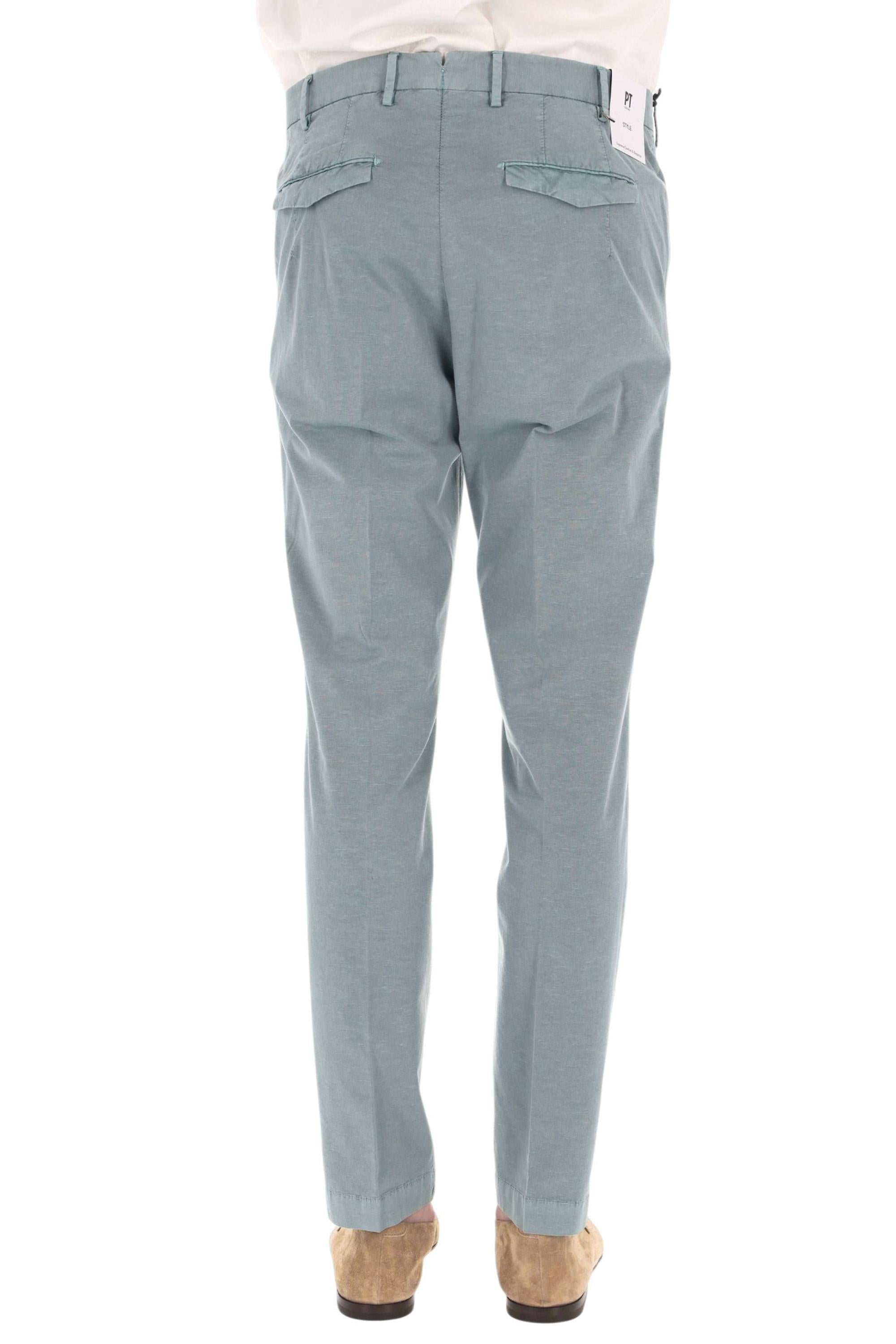 PT Torino Pantalone in cotone-lino comfort Master fit COATMAZ00CL1 PU43-2 N493