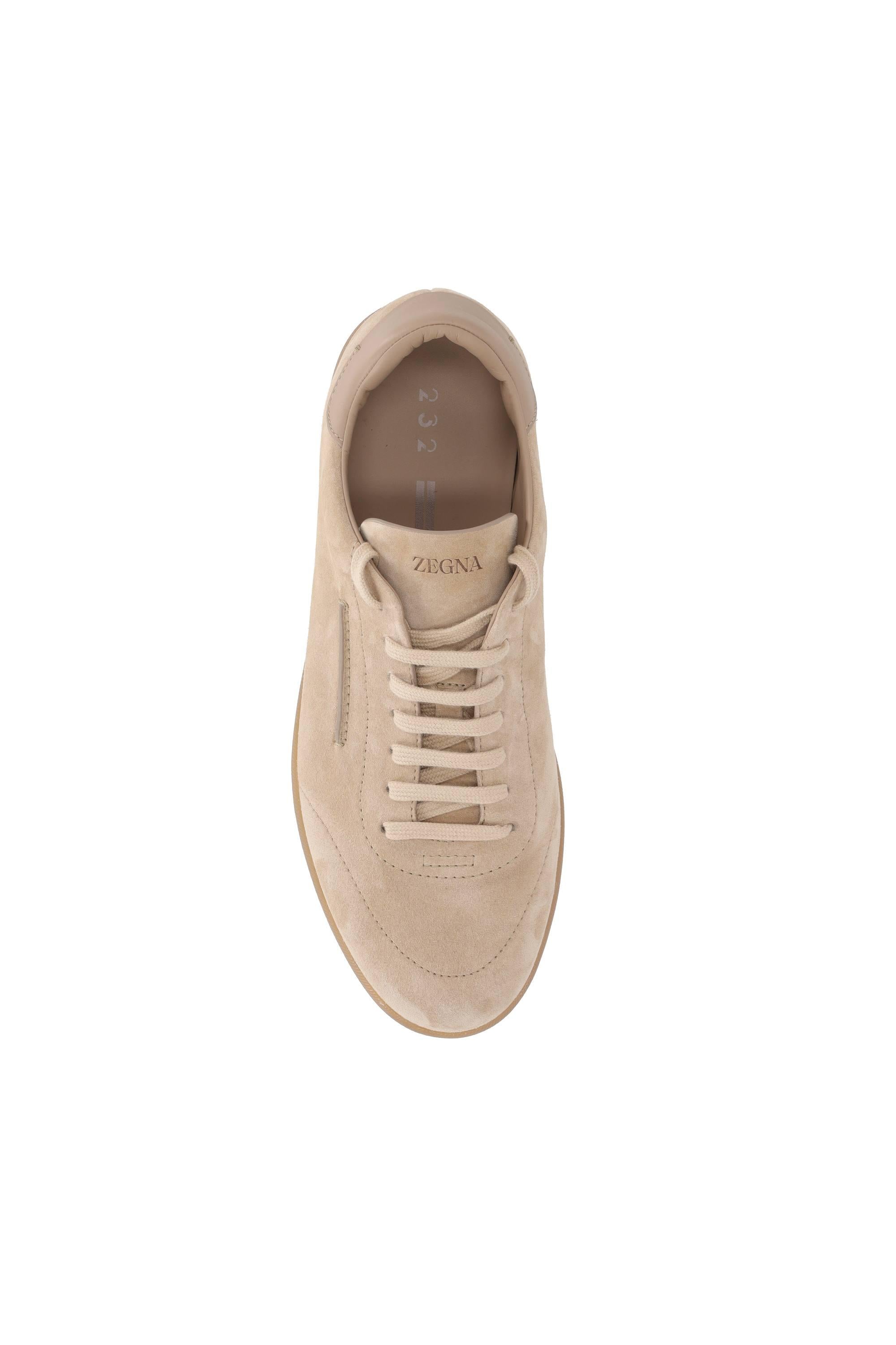 Zegna Sneaker modello 232 in camoscio LHSOY-S8218Z CRE