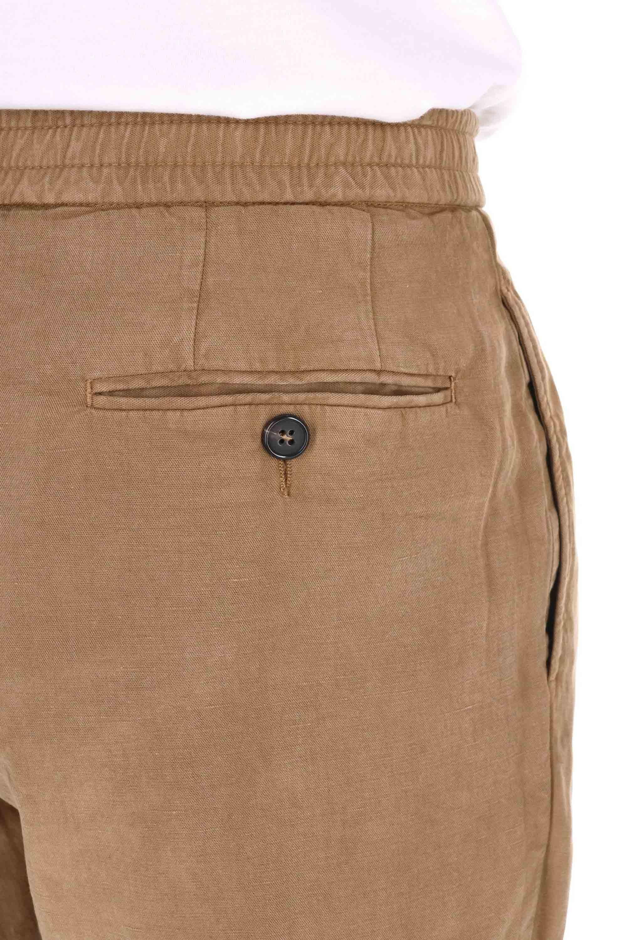 Officine Générale Pantalone in tessuto flluido lyocell-cotone mod. Drew MTLG452 CIGAR