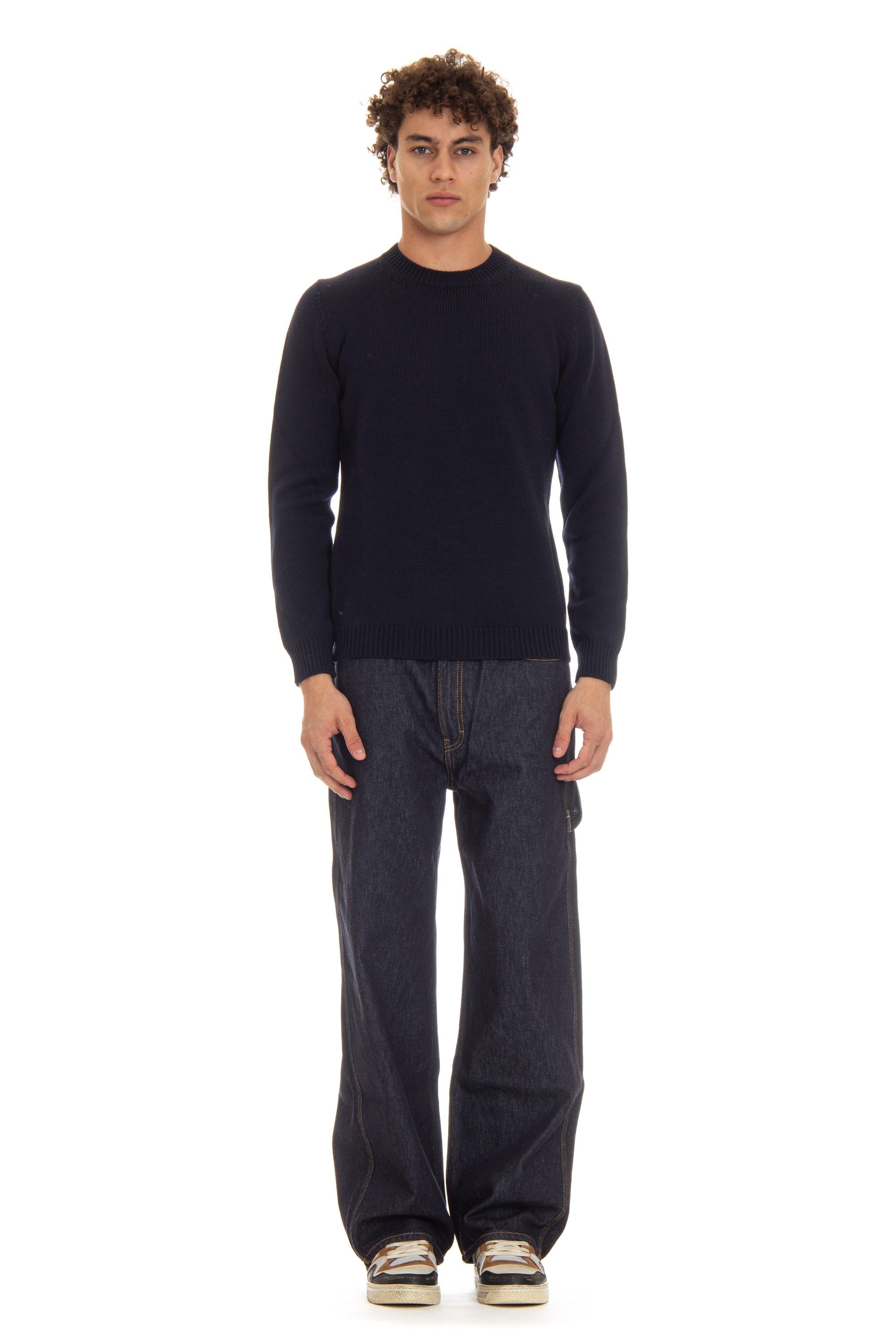 Maglia girocollo in lana merino RA02001 RA0210 Roberto Collina