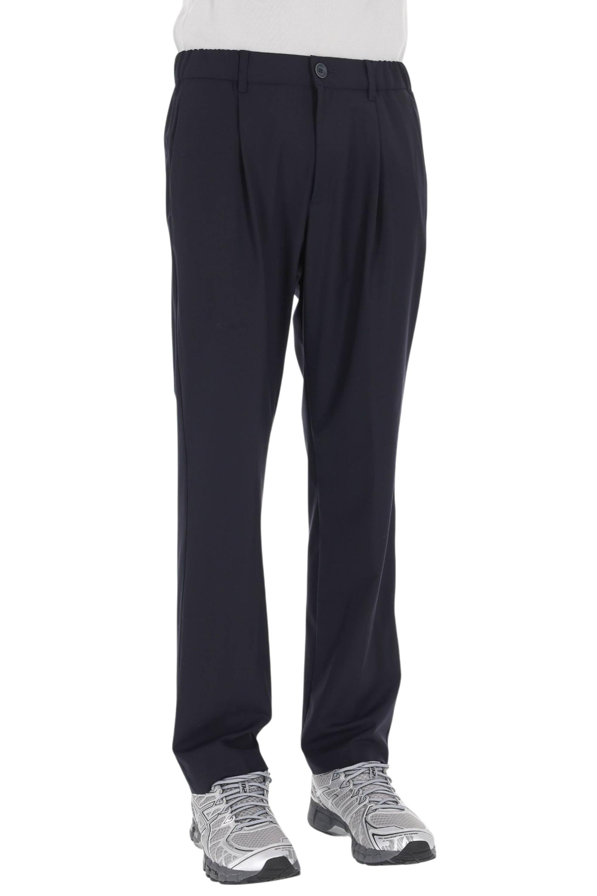 Herno Pantalone con coulisse in lana tecnica PT000163U 9200
