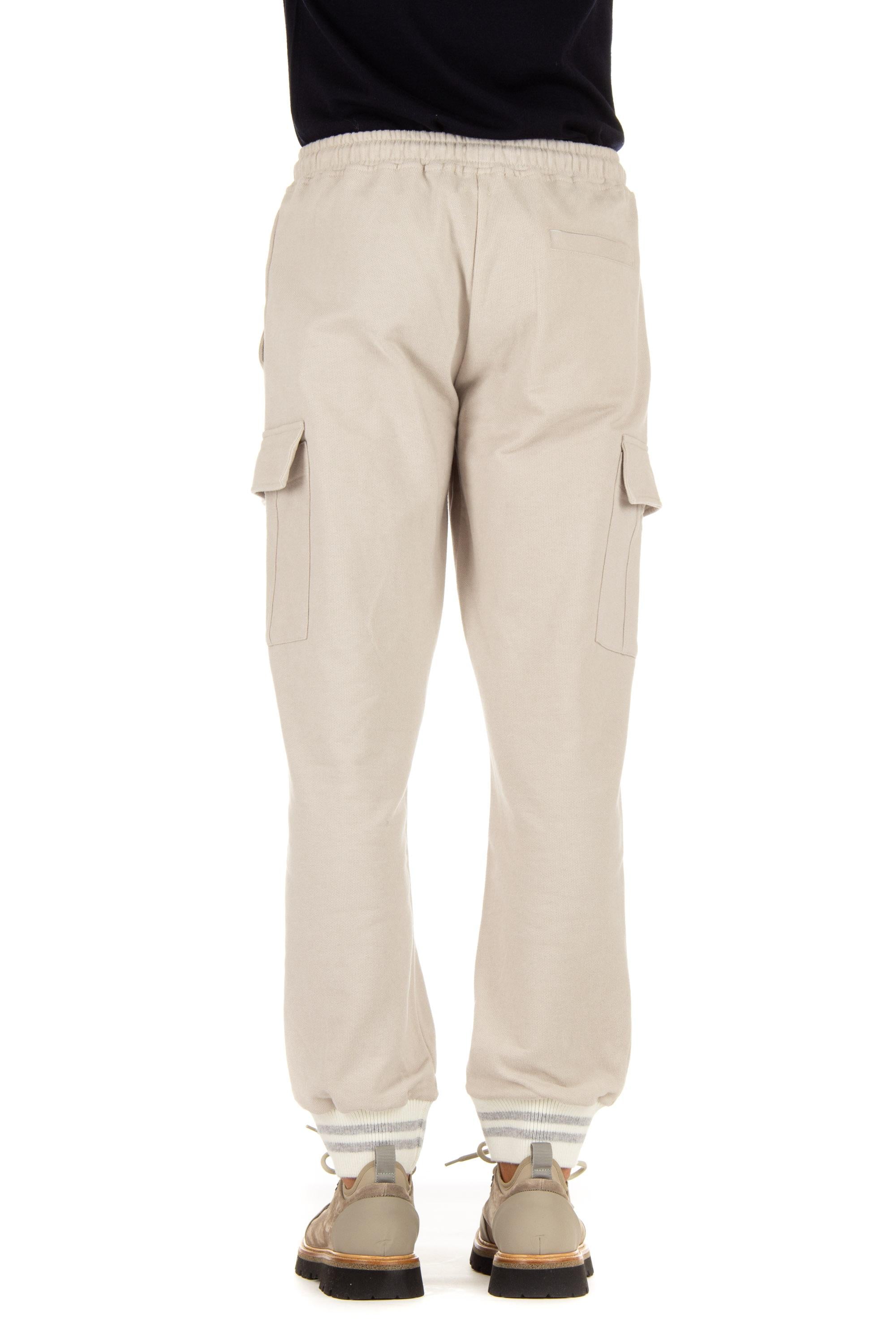 Pantalone felpa modello cargo H75FELH02 TES0H184 02-01 Eleventy