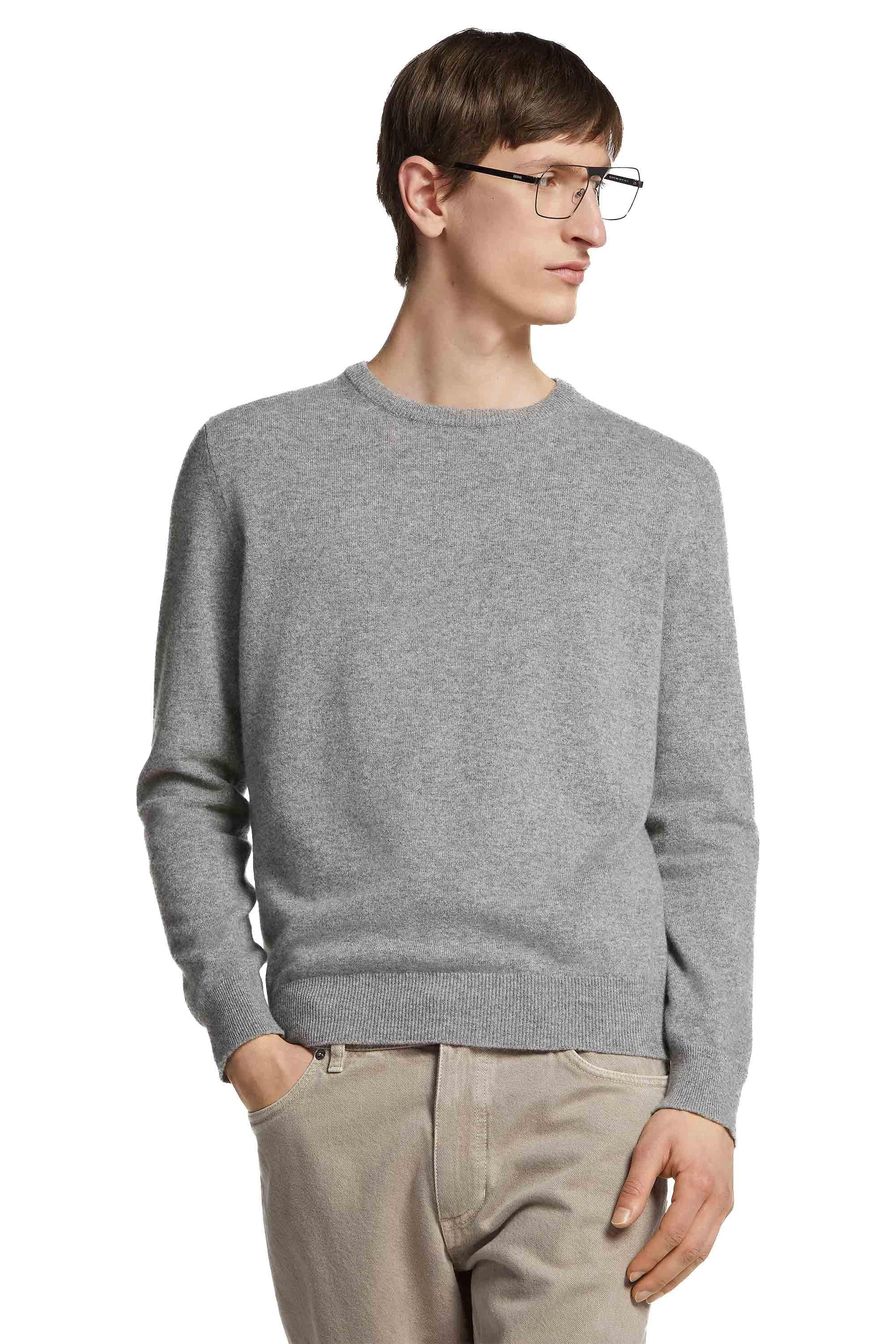 Zegna Maglia girocollo in Oasi Cashmere E8K10 110/3 K95
