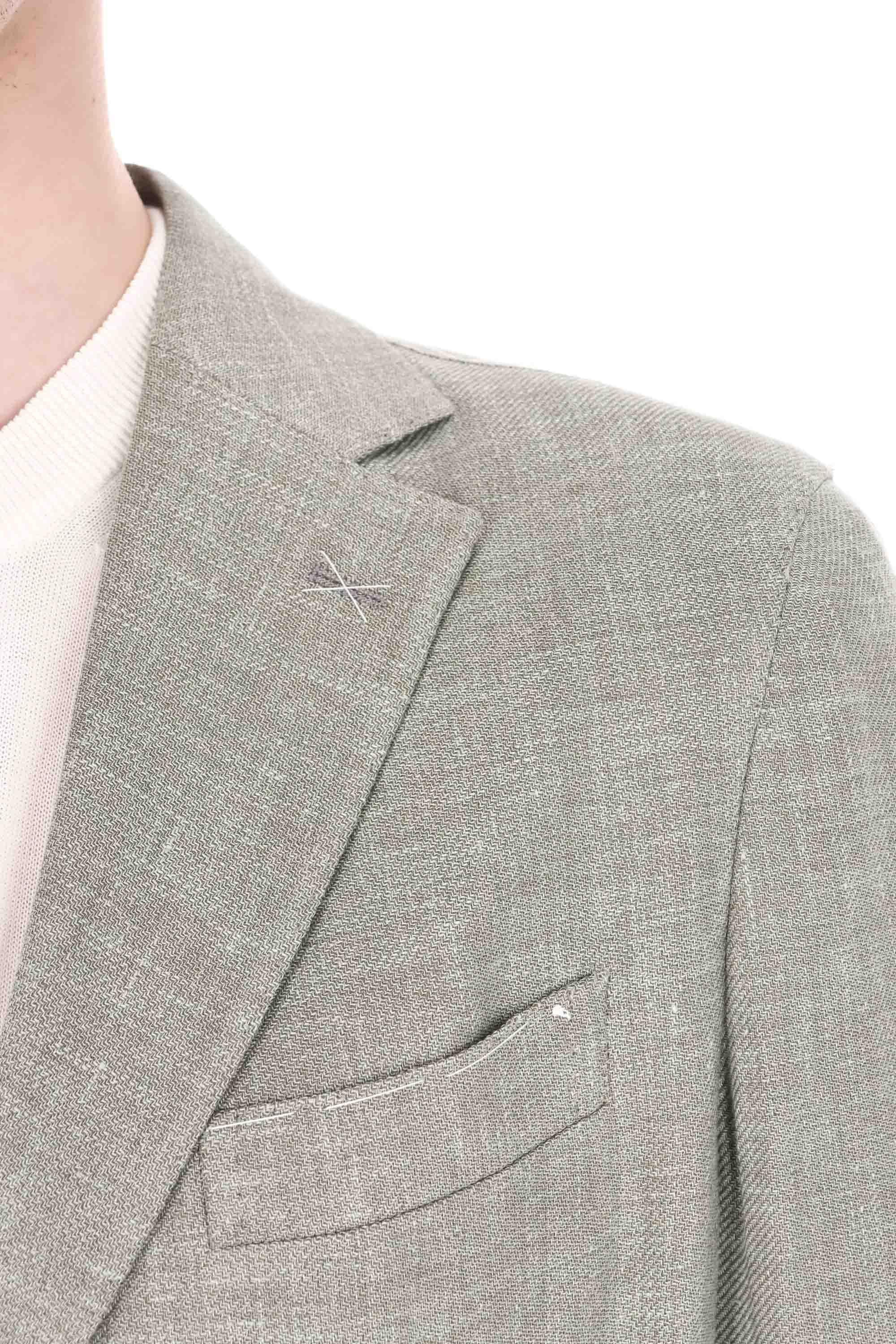 Eleventy Abito in lino-lana-seta tessuto Zegna Cross-ply M75ABUC10 TES0K024/2 07N