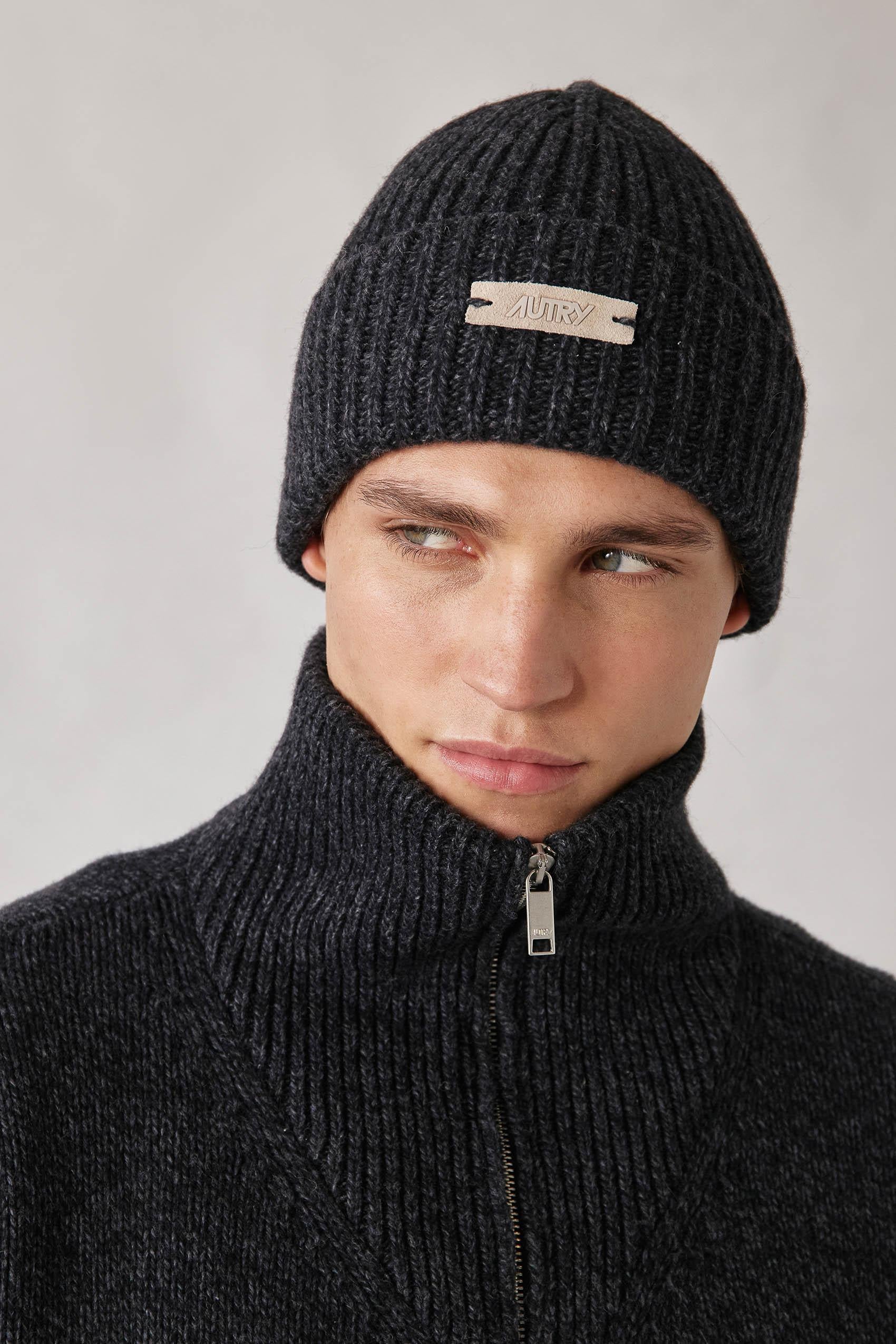 Autry Cuffia in lana moulinè BEPU T7KK BLACK