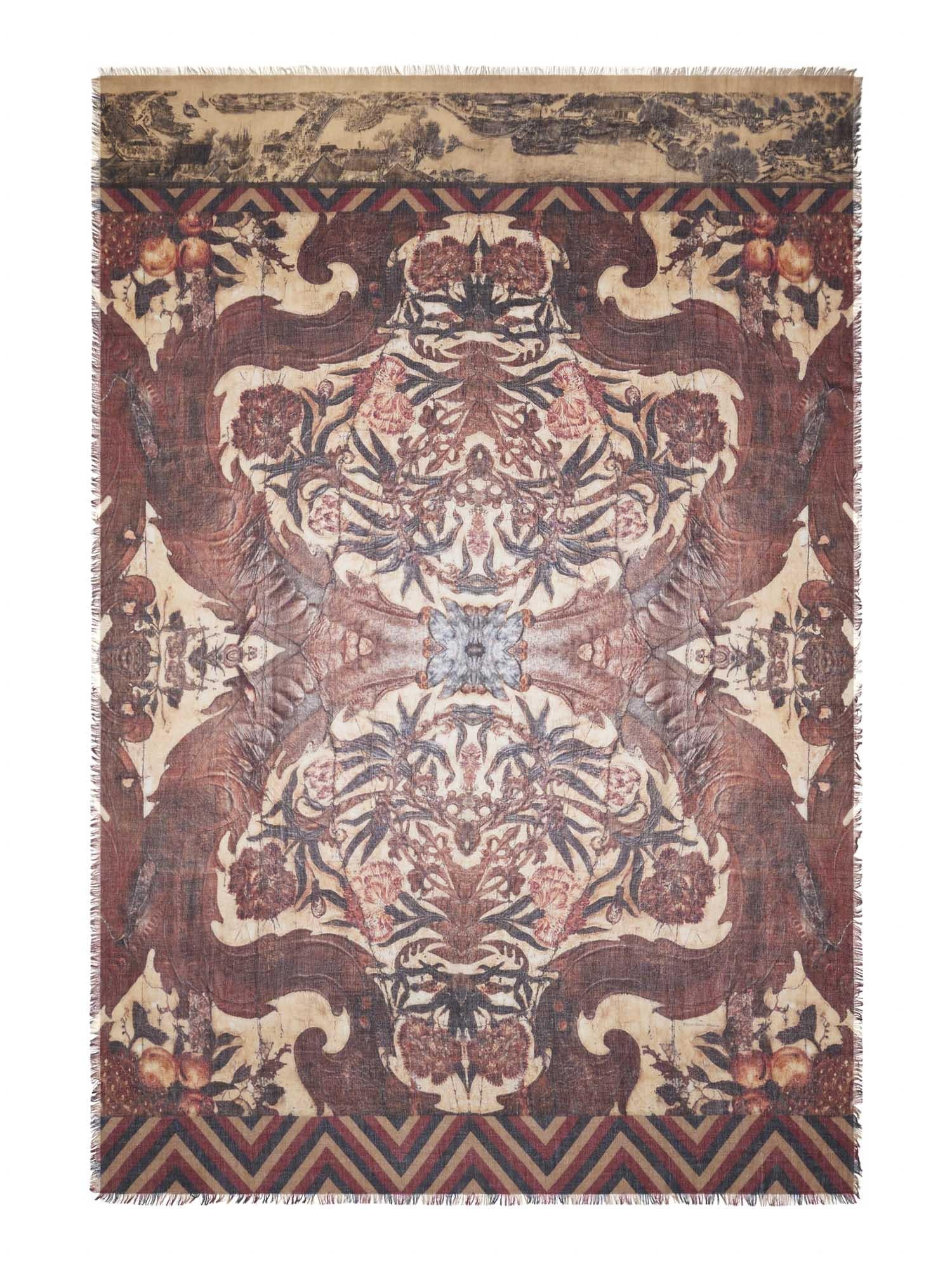 Pierre-Louis Mascia Sciarpa artigianale mod. Euclide in cashmere 515630 101-21