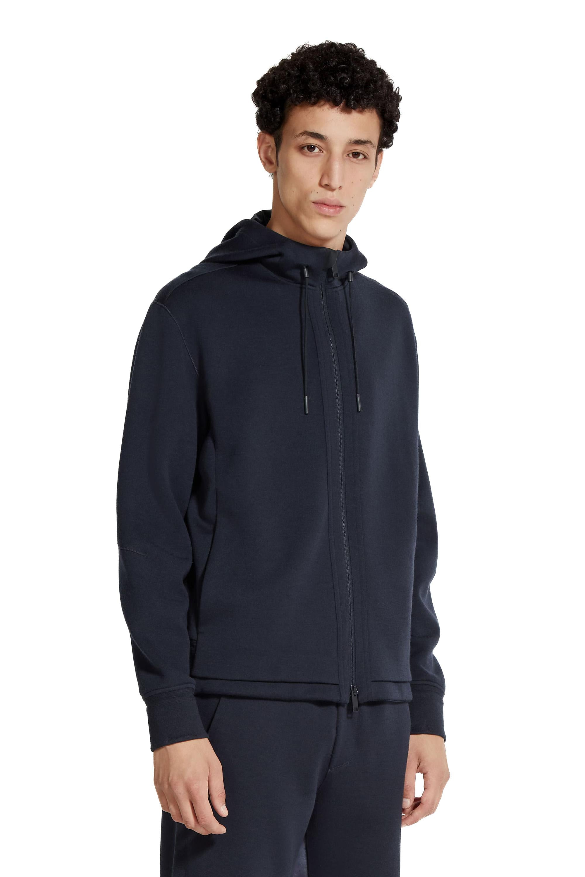 Zegna Felpa full zip in misto lana high performance E8564 ACT803 B09