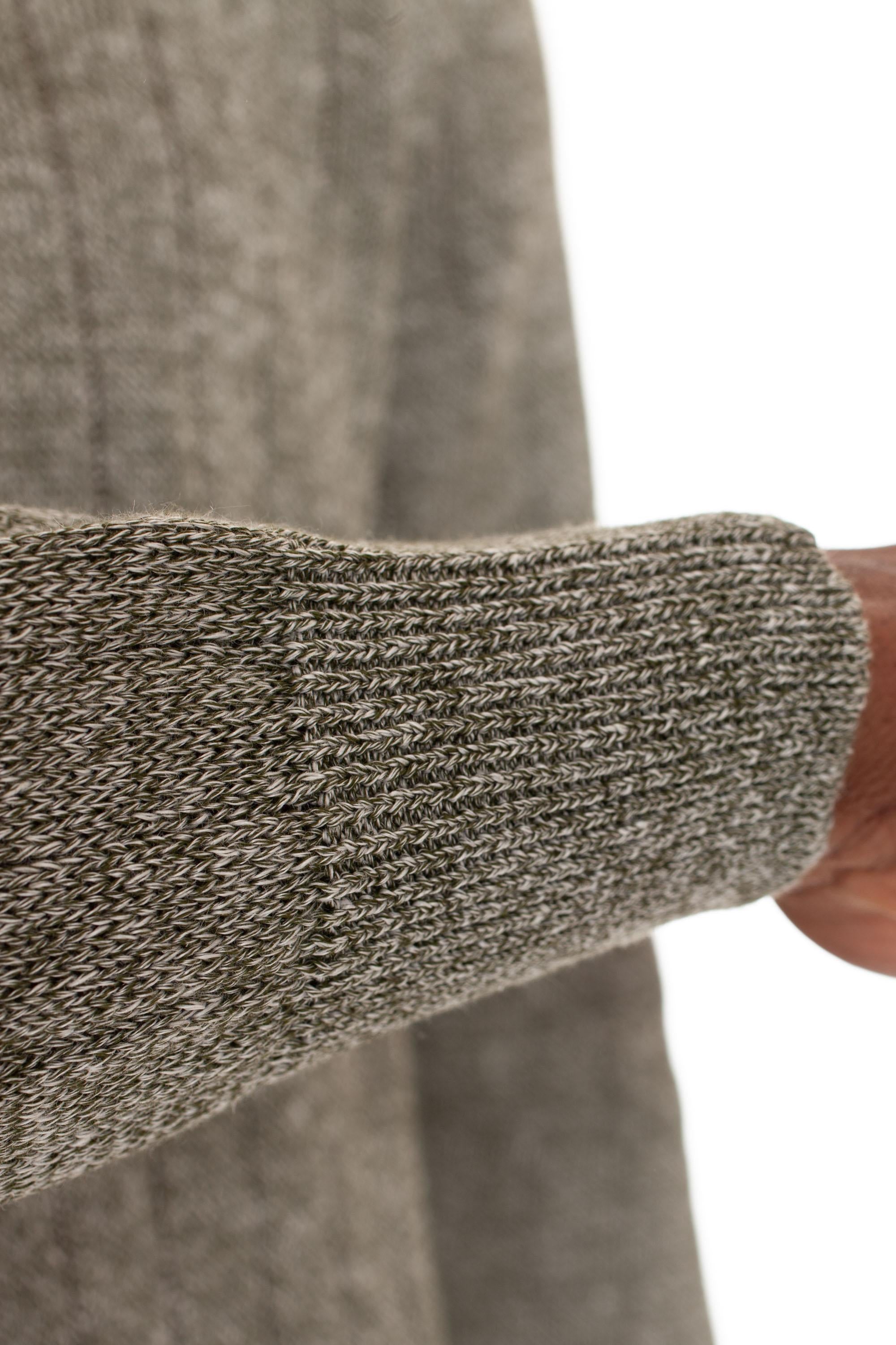 Maglia in lino-cotone melange con rollino 23190 18634 460 Gran Sasso
