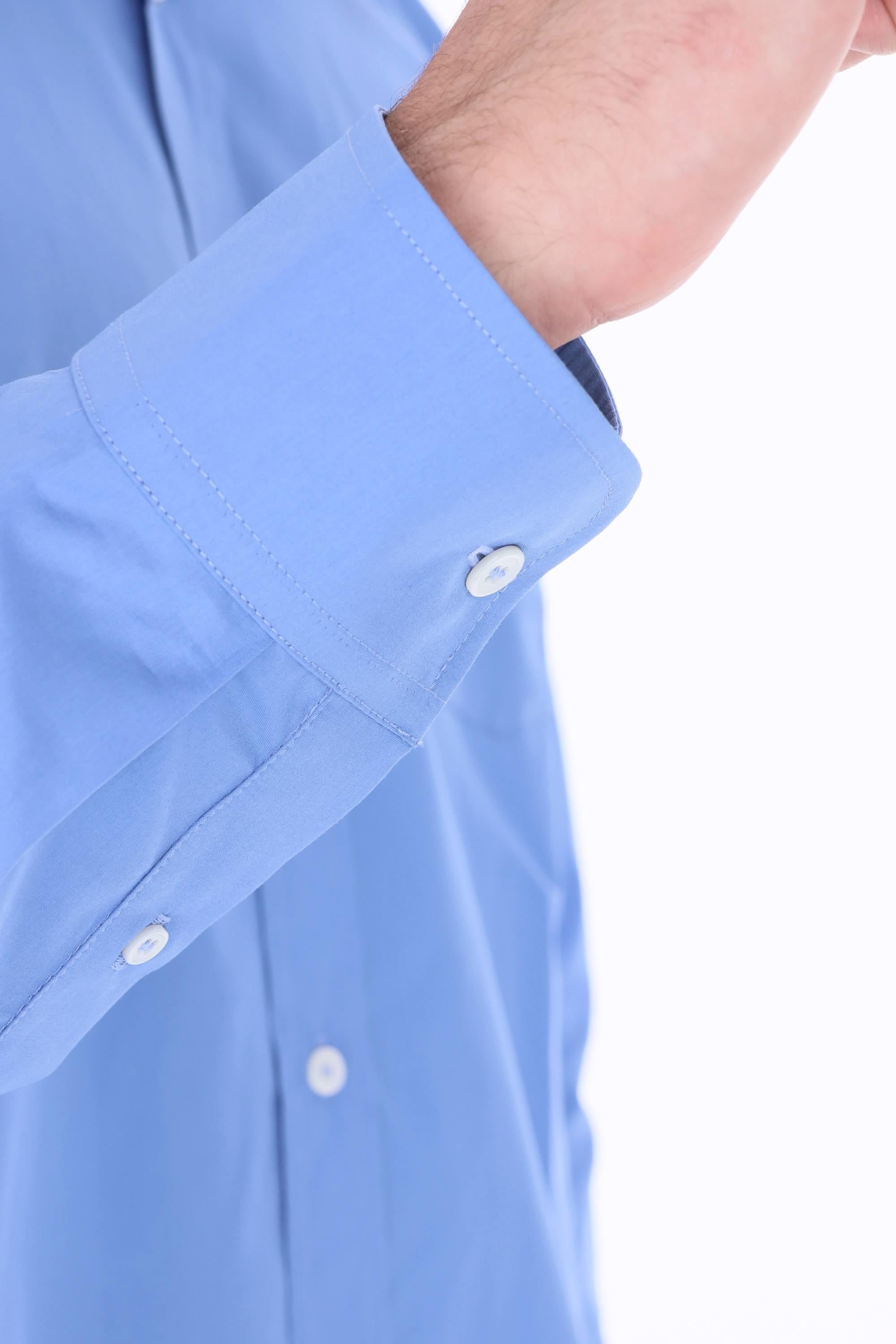 A.P.C. Camicia in popeline di cotone COHLE-H12652/2 IAA-BLEU