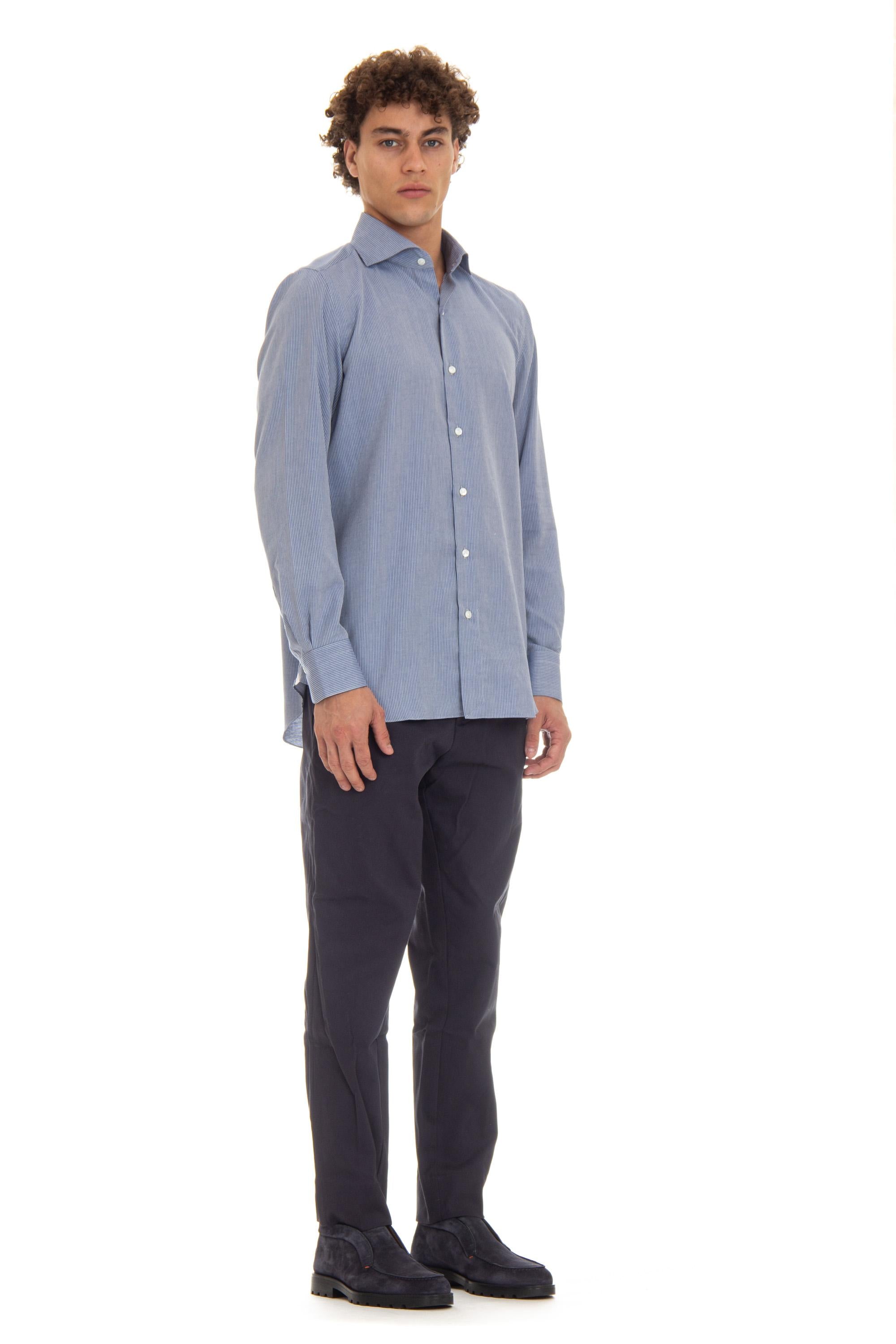 Camicia sartoriale cotone-cashmere Carlo Riva linea Milano ML-EUPS-Z 060290 A4031 02 Finamore