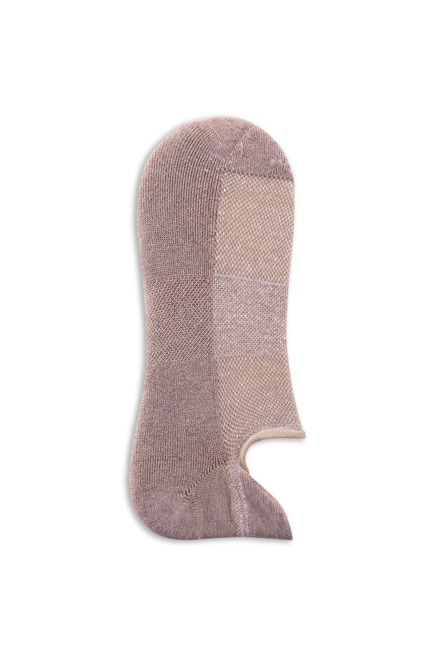 Marcoliani Calza fantasmino sneaker in piquet di cotone-lino MAR4860K/2 035