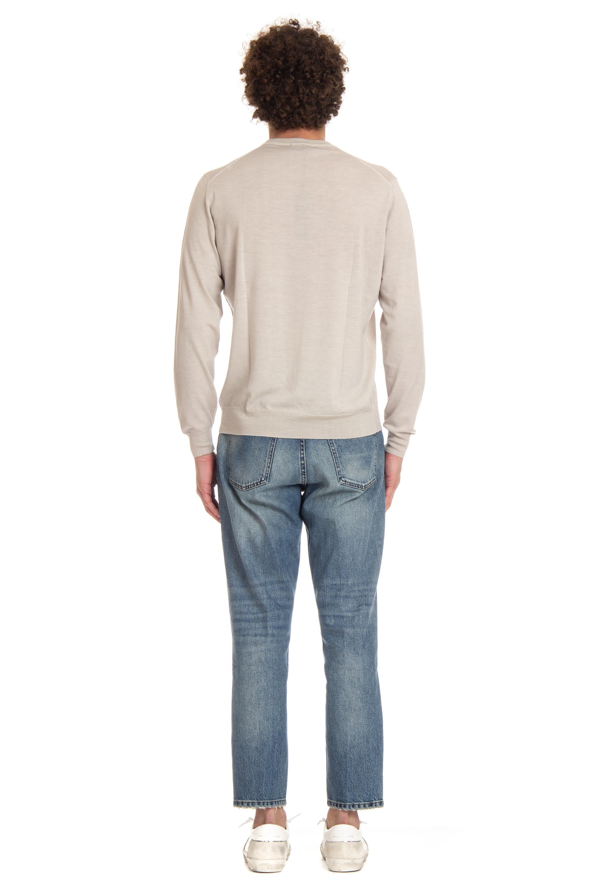 Maglia girocollo in lana acquerello super 140's D0D103A/4 120 Drumohr