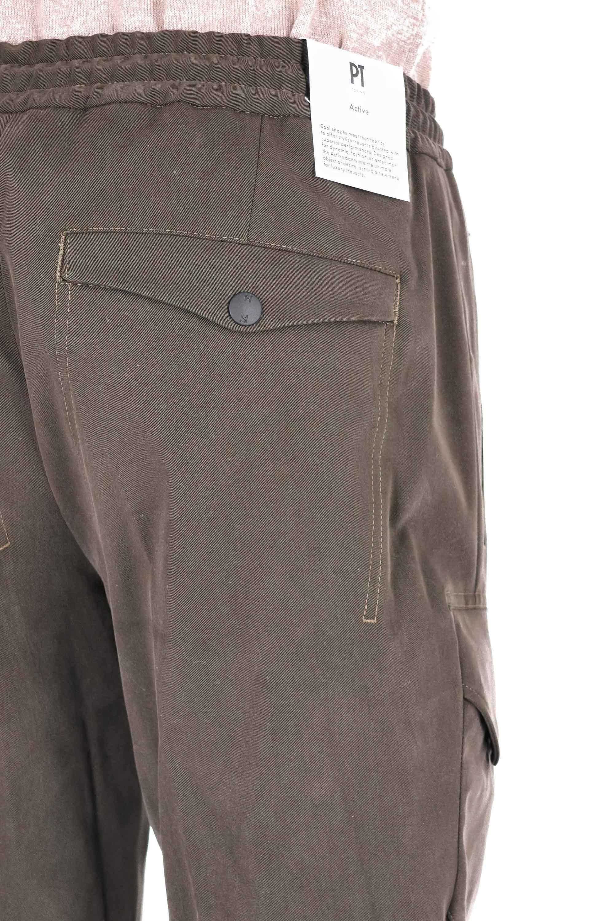 PT Torino Pantalone cargo in cotone e modal Theta fit RSTEZL0KLT NU78 0445