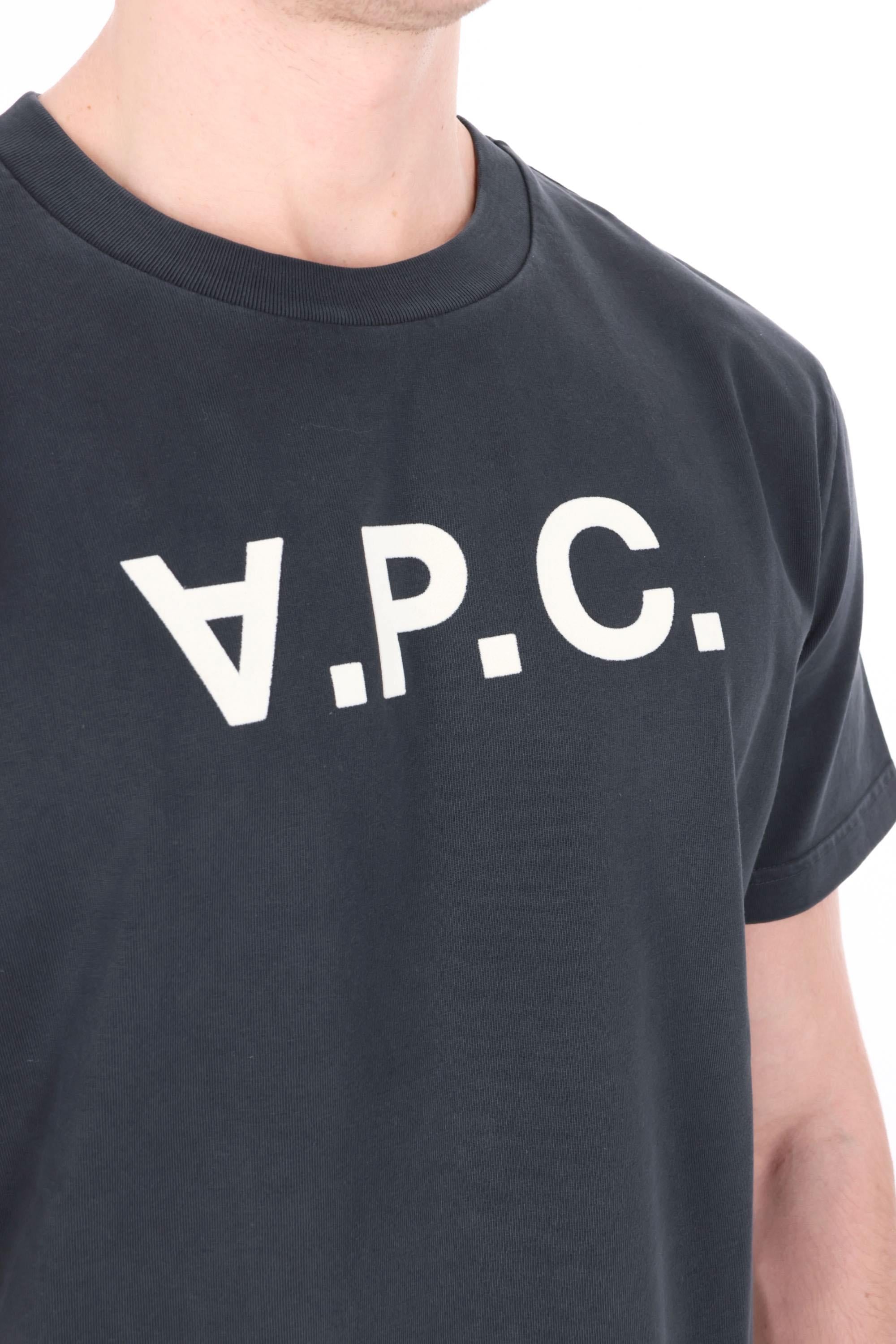 A.P.C. T-shirt in cotone grand VPC COHMB-M26384/2 TZD-NOIR/BLANC