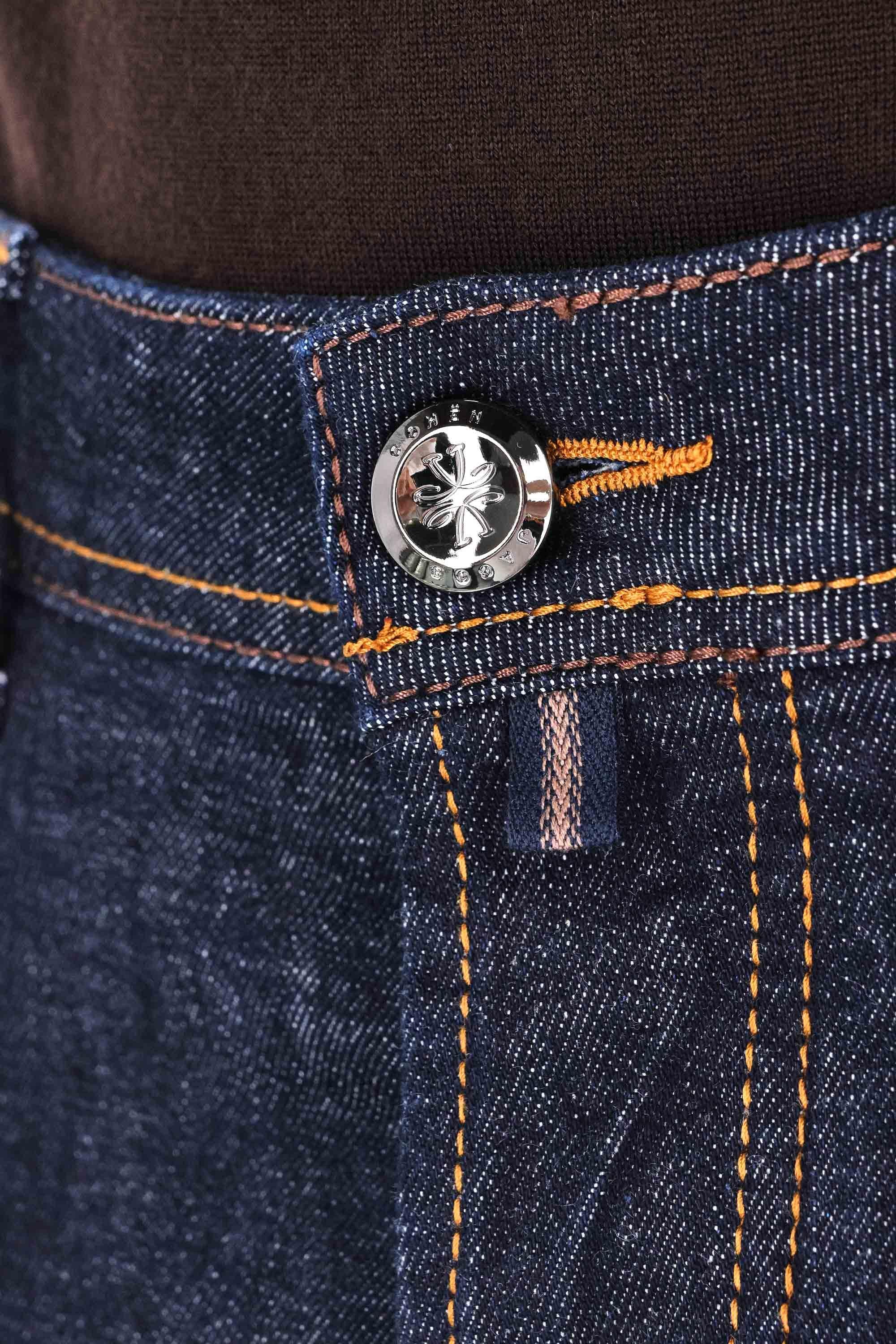 Jeans etichetta pelle saffiano JUM_QE004-032-S3736 100D Jacob Cohen