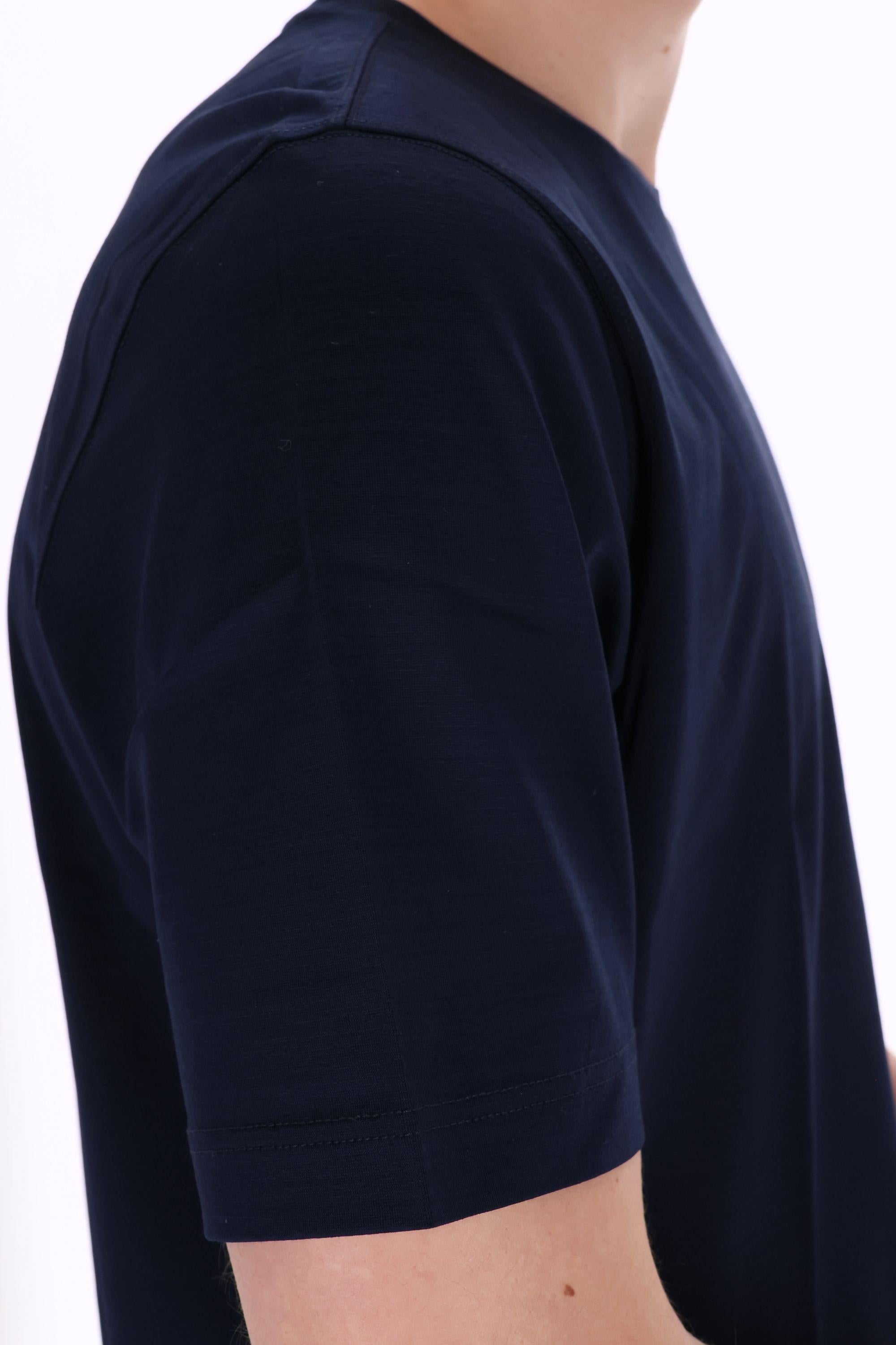 T-shirt in cotone mercerizzato 60533 74002 598 Barba