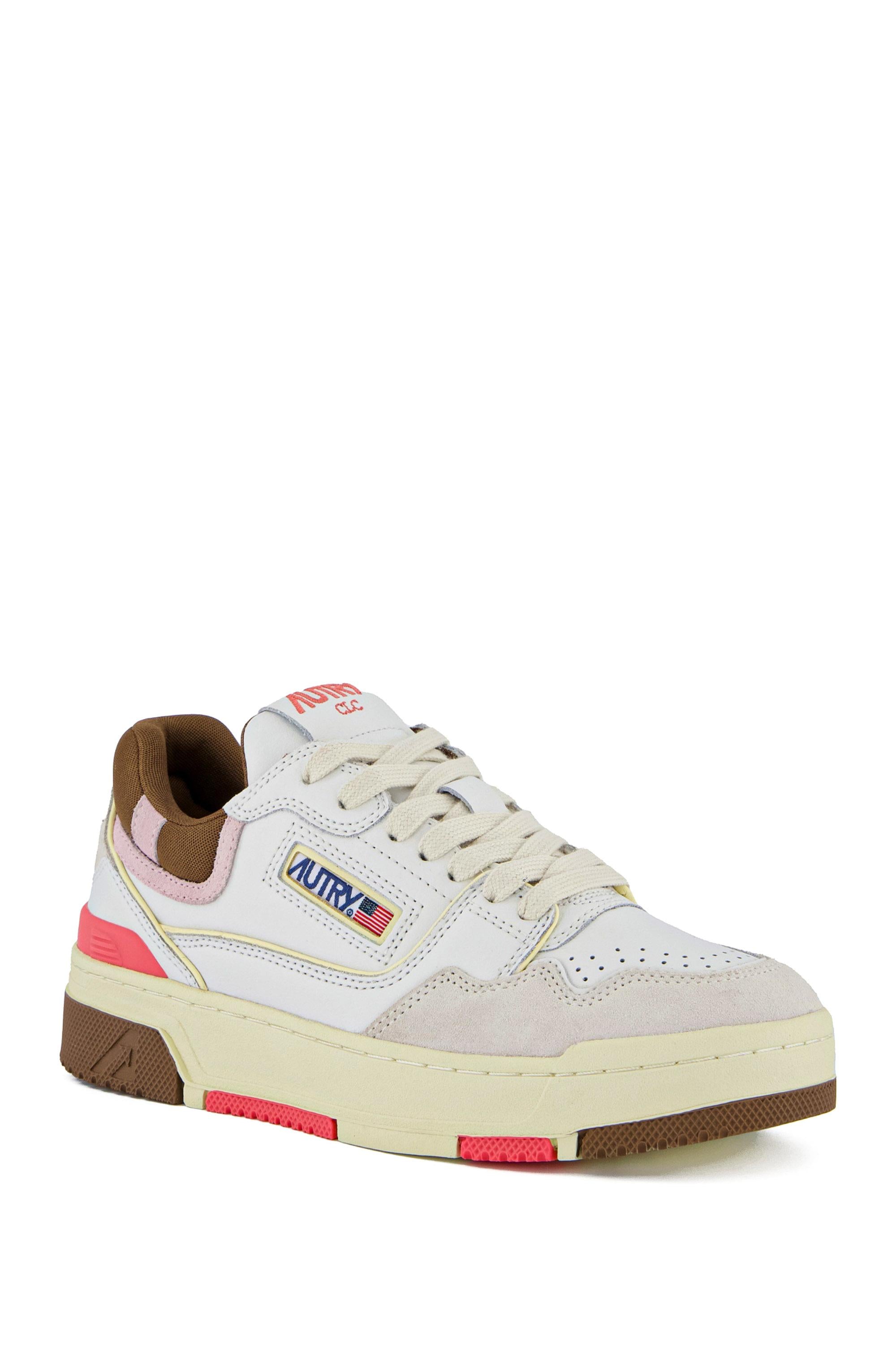 Sneaker basket donna CLC con dettagli rosa e fucsia ROLW MM35 PTRDG/CABLE PINK Autry