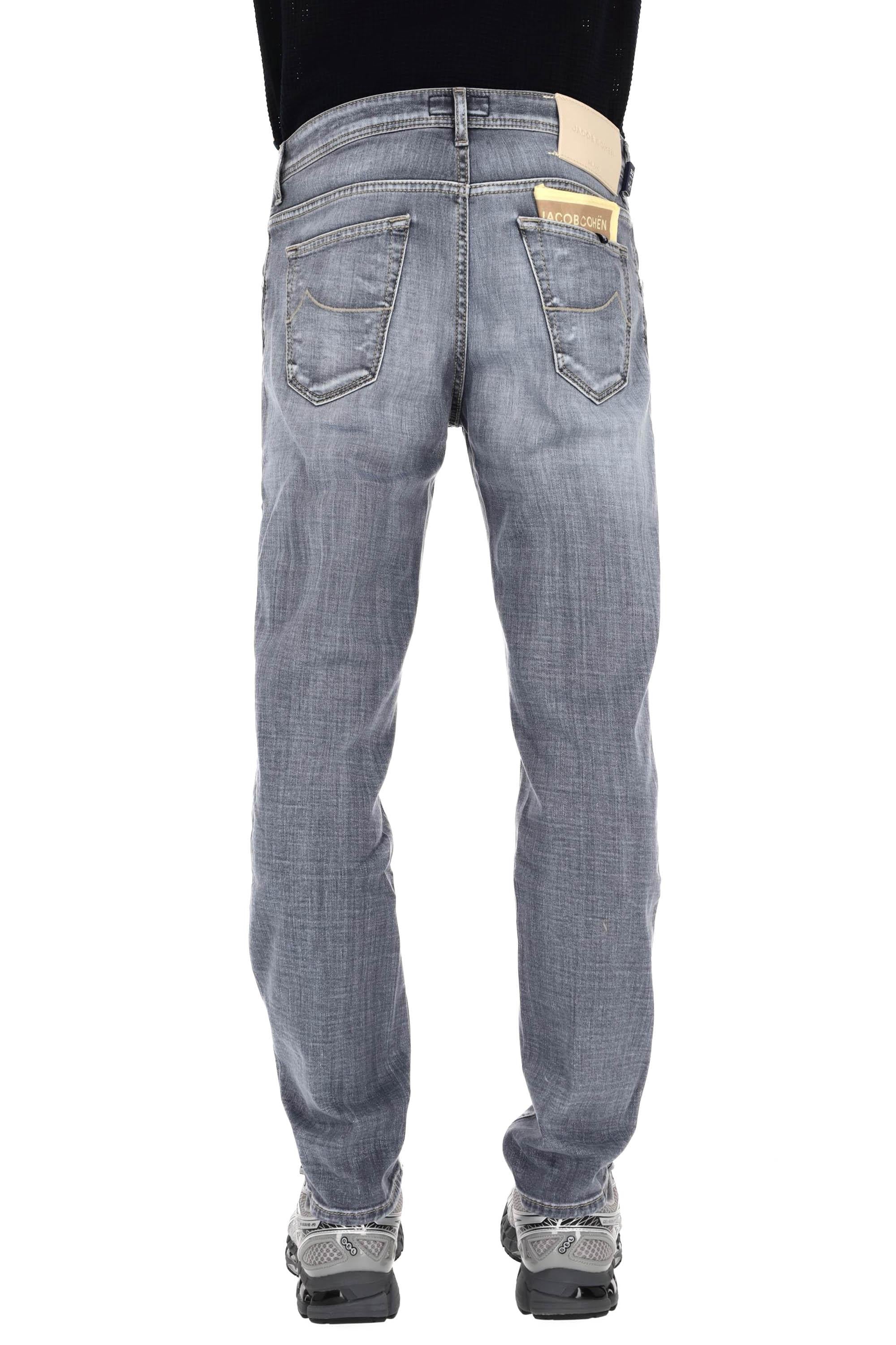 Jacob Cohen Jeans grigio in cotone comfort Scott fit QE015-053-S4126 700D