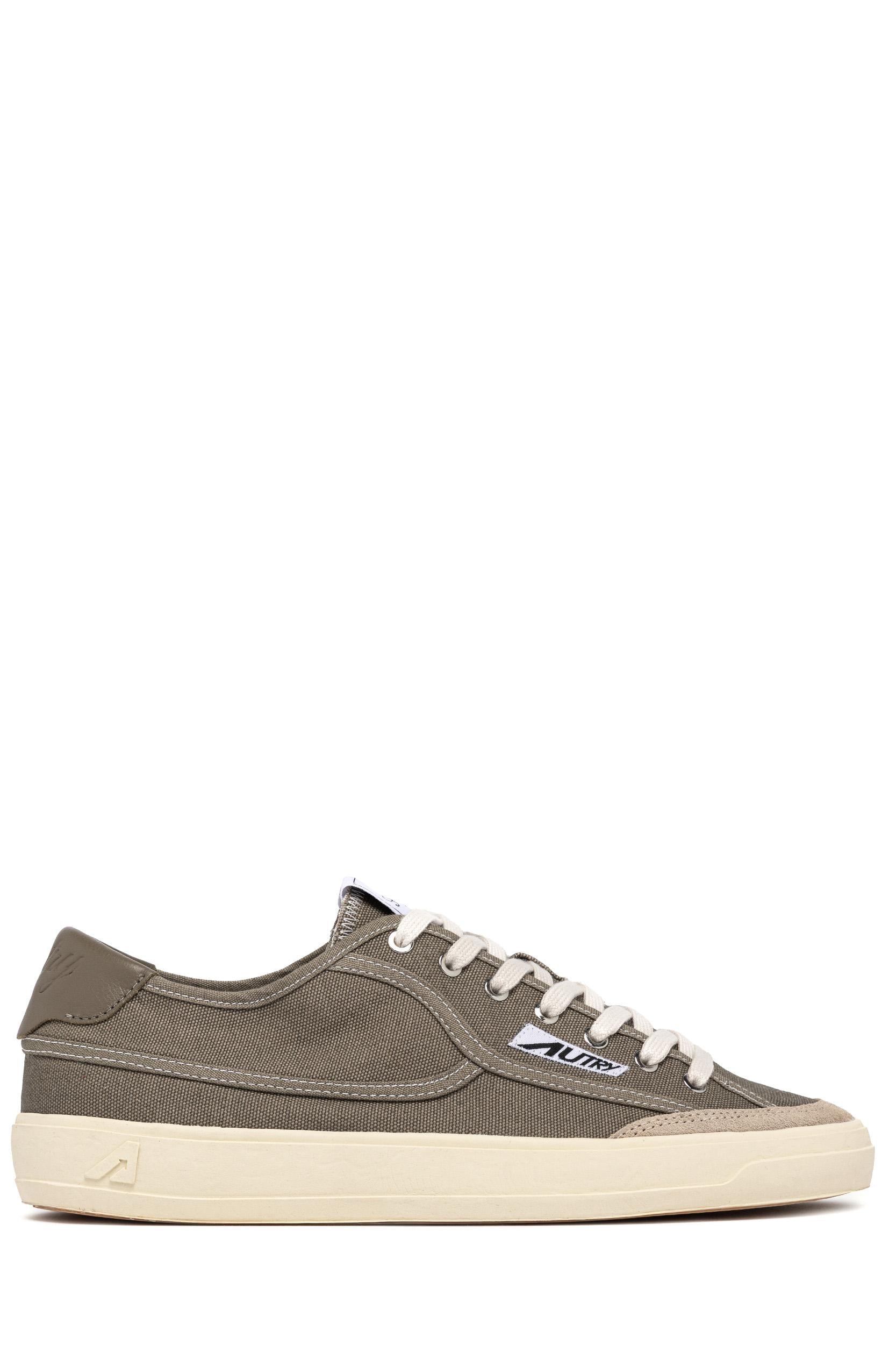 Autry Sneaker Windscape in canvas di cotone verde militare SCLM CU03 MILITARY