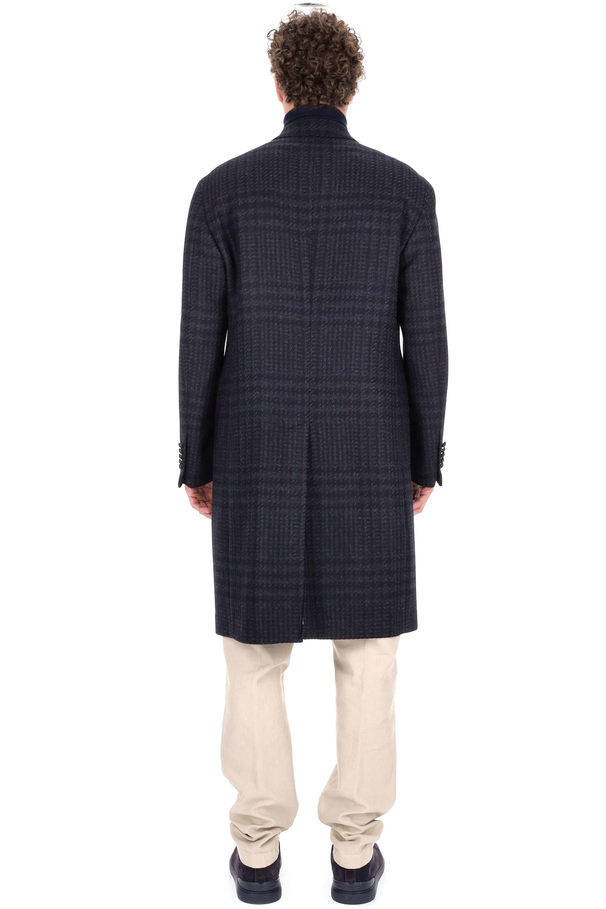 Tagliatore Cappotto doppiopetto in lana-cashmere principe di galles C-LD10B-440011 EN953