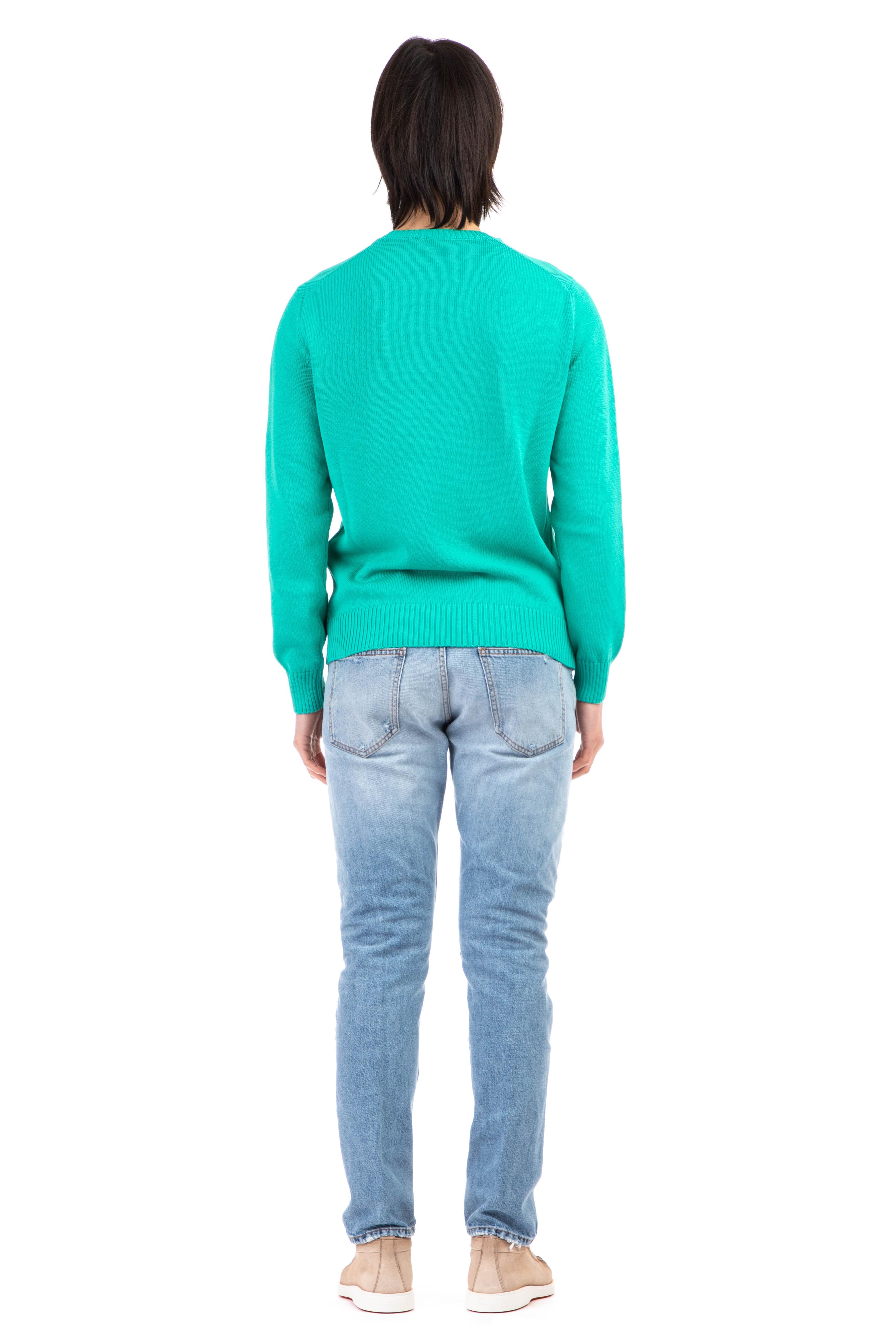 Maglia girocollo in cotone finezza 5 D8Z103/4 411 Drumohr