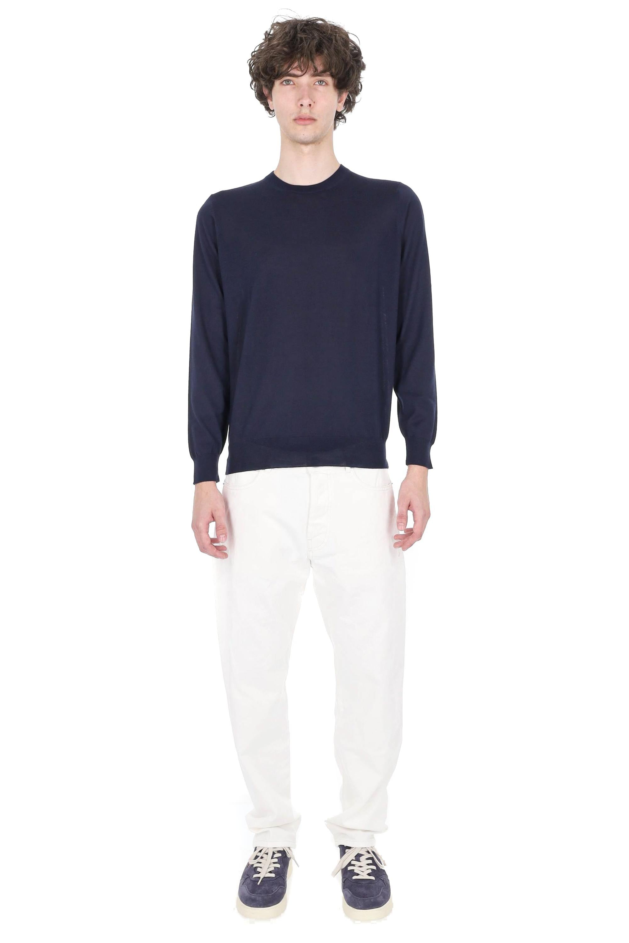 Drumohr Maglia girocollo in leggero cashmere-lana-seta D0KK103L-2 790