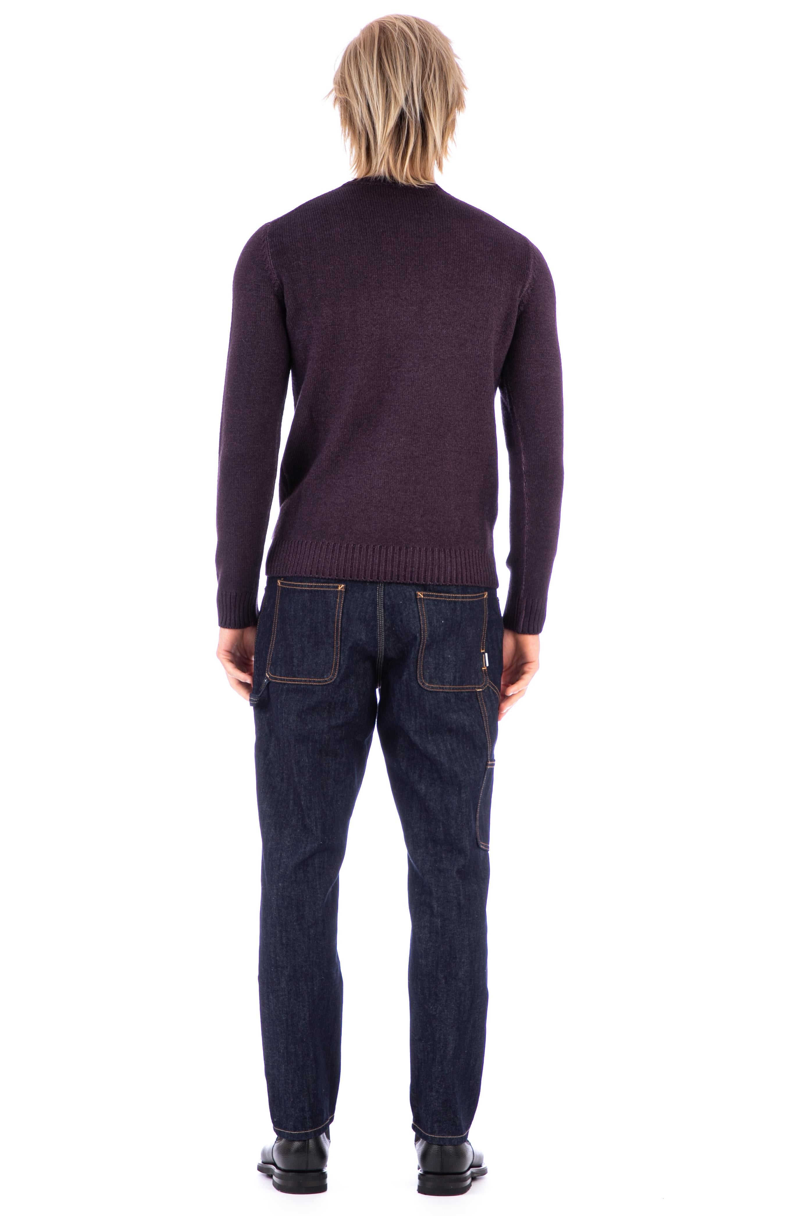Maglia girocollo in lana delave' A2202/N 180N Il Setaccio