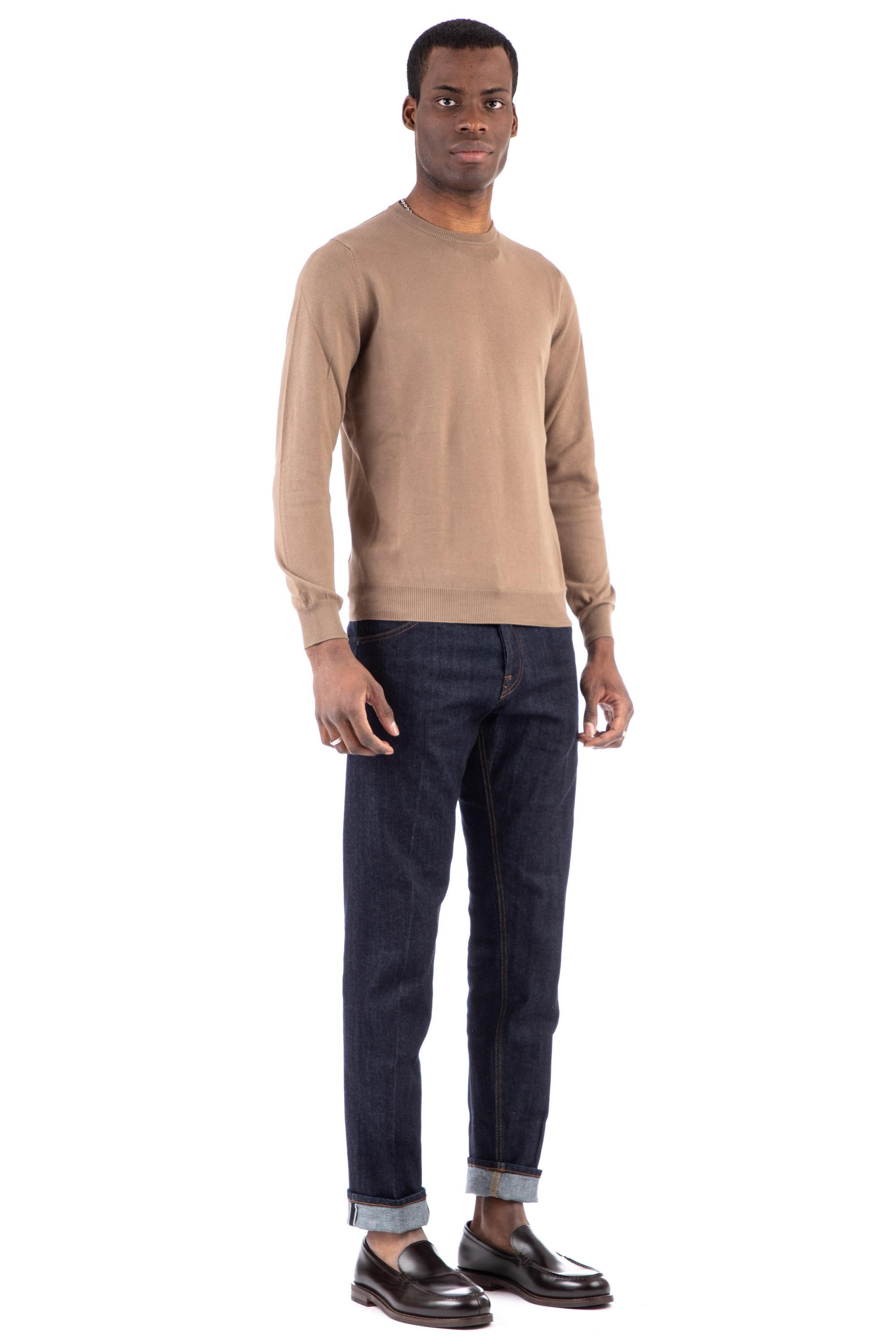 Maglia girocollo in cotone giza superior MU330F 167F/2 0262F Il Setaccio