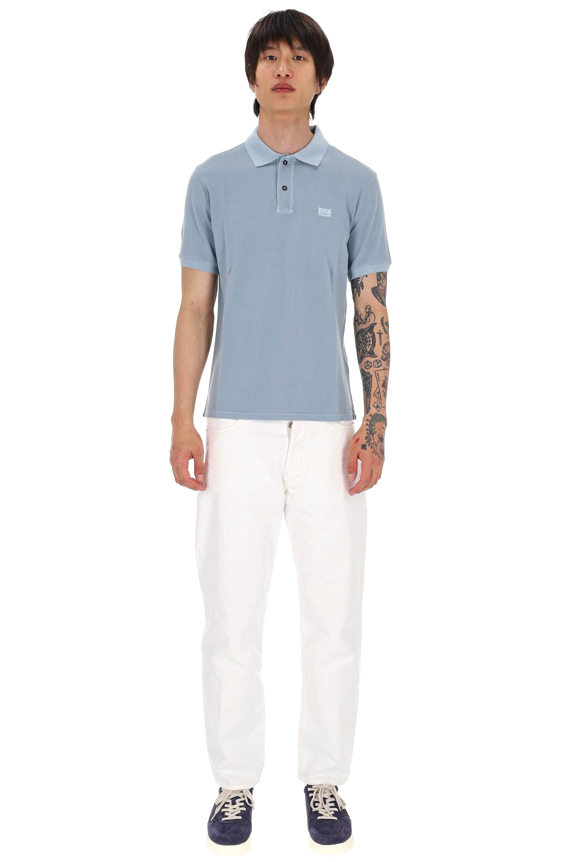 CP Company Polo in piquet di cotone 24/1 MPL176A00 5527S 809