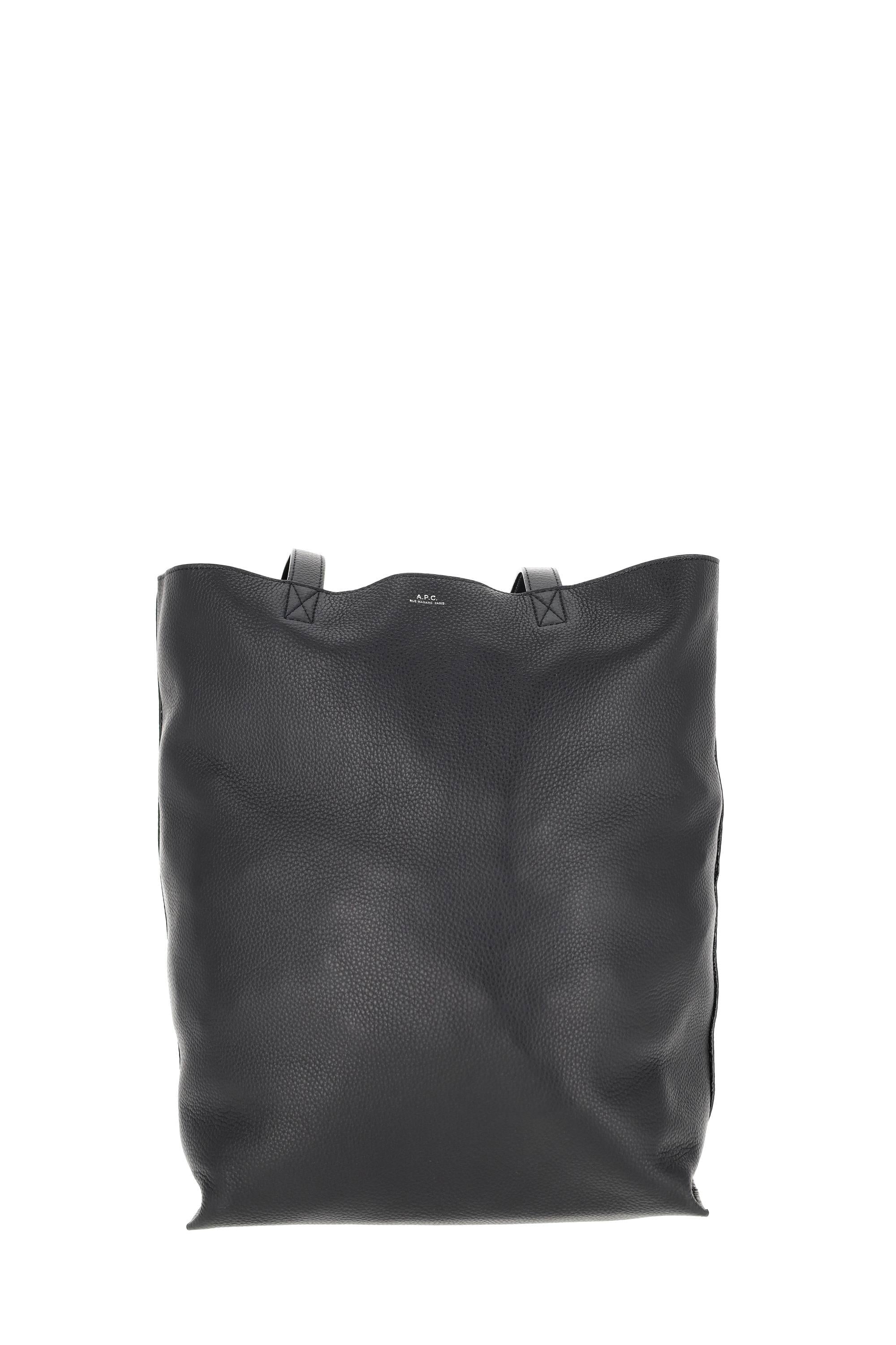 A.P.C. Borsa tote bag Maiko cabas in pelle PXCBC-M61500 LZZ-NOIR