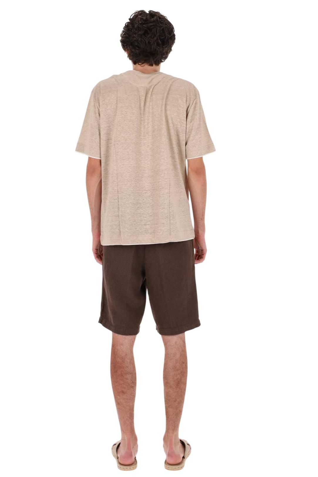 Eleventy T-shirt in jersey di lino con doppi bordi M75TSHM07 TES0M241 02-01