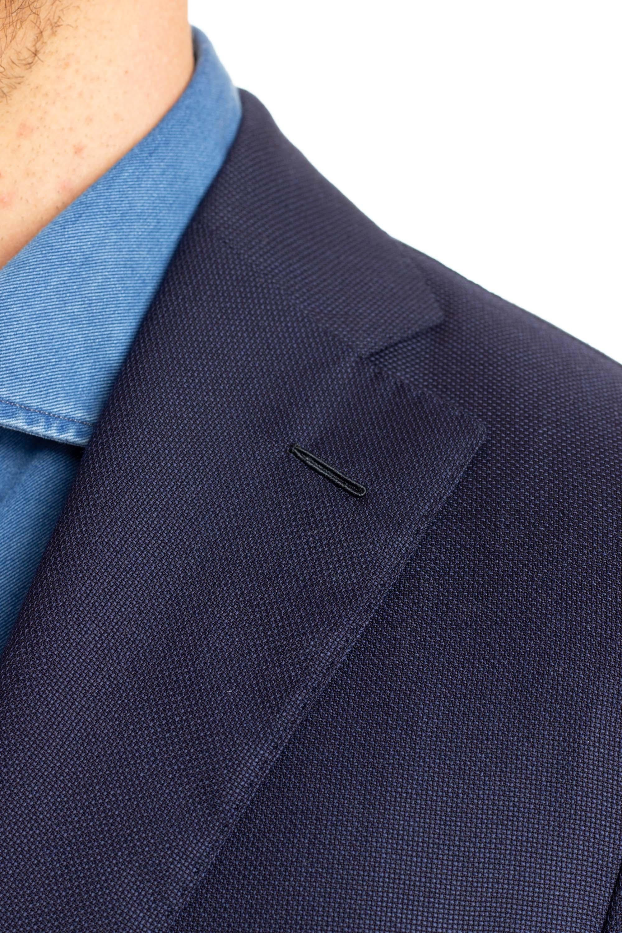 Giacca sartoriale in hopsack di lana mod. LQ Parma LQ1GM211F 290227 0120 Caruso